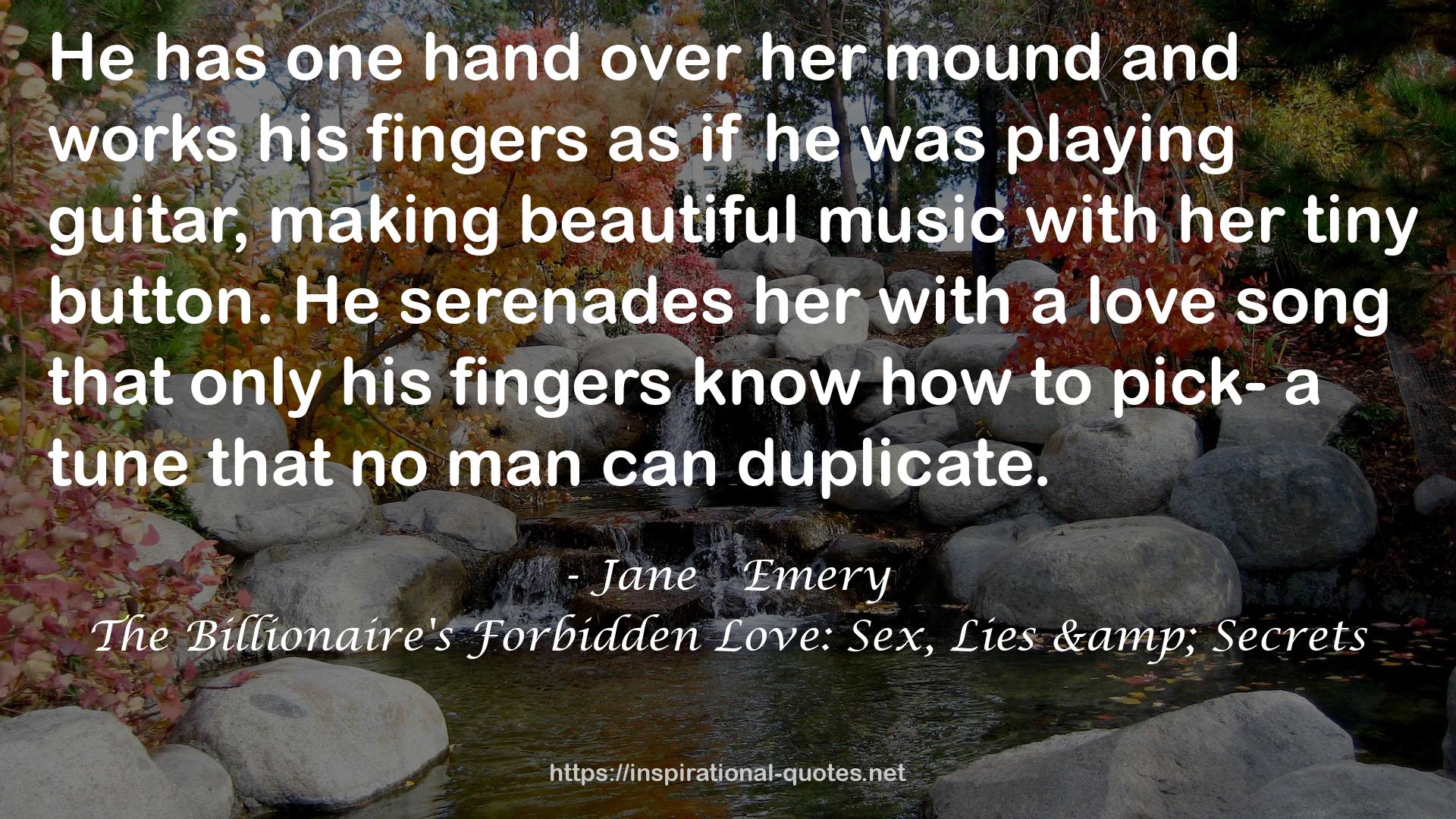 The Billionaire's Forbidden Love: Sex, Lies & Secrets QUOTES