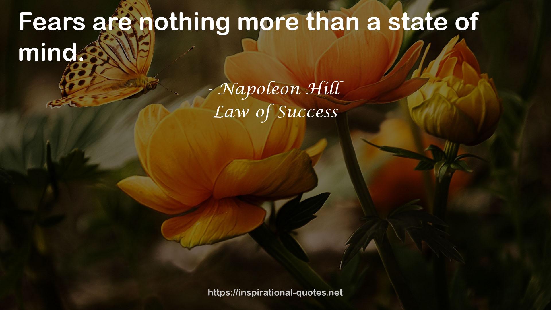 Law of Success QUOTES