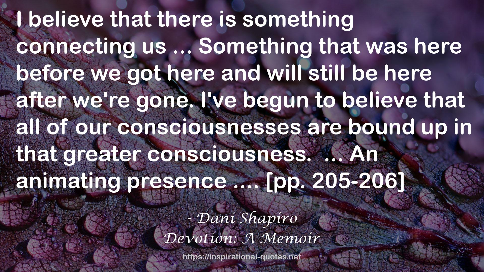 our consciousnesses  QUOTES