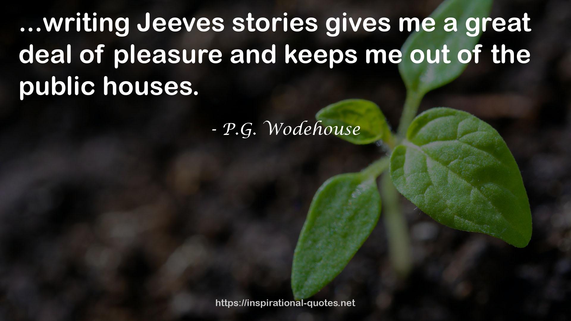 Jeeves stories  QUOTES