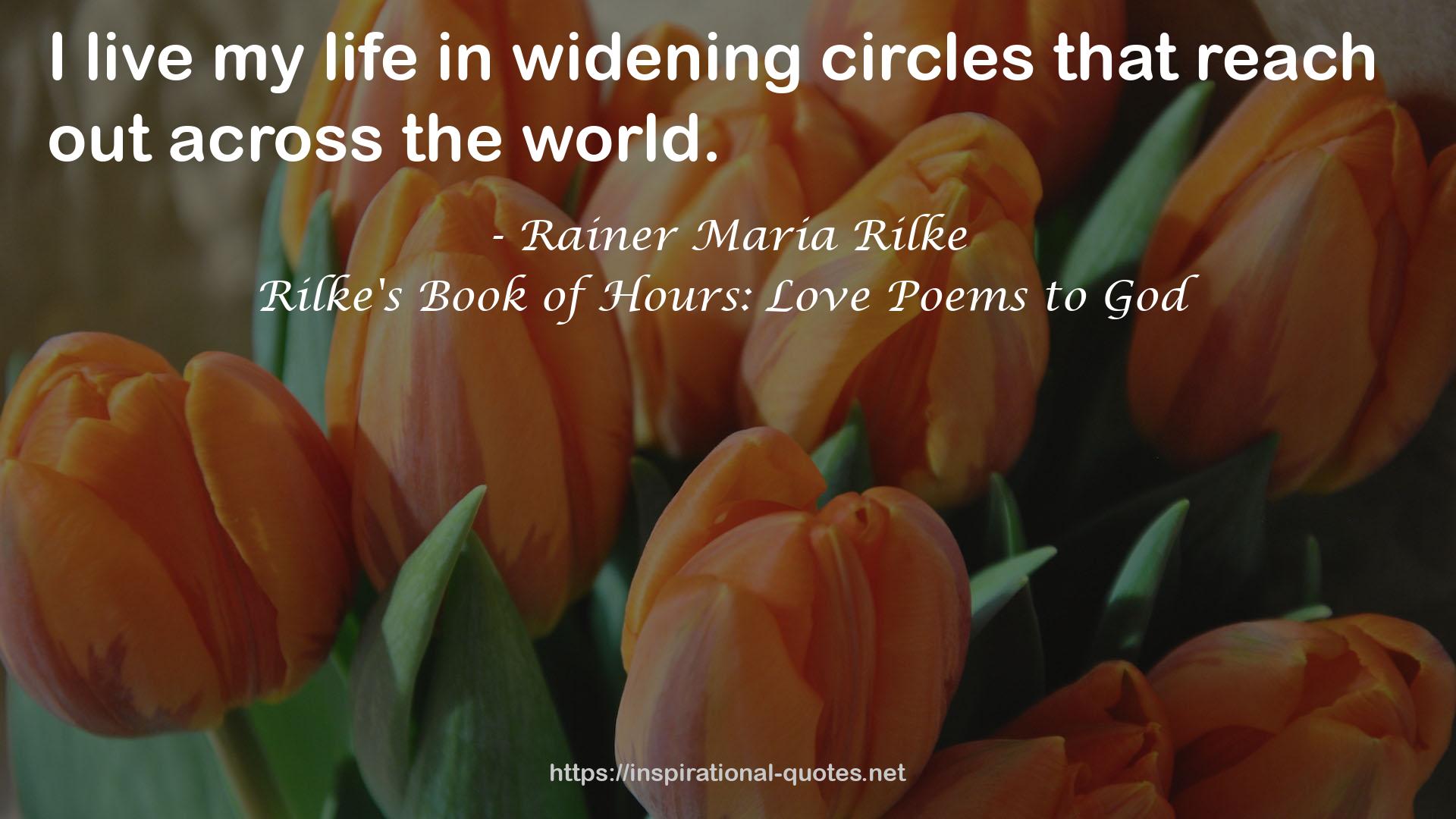 Rilke's Book of Hours: Love Poems to God QUOTES