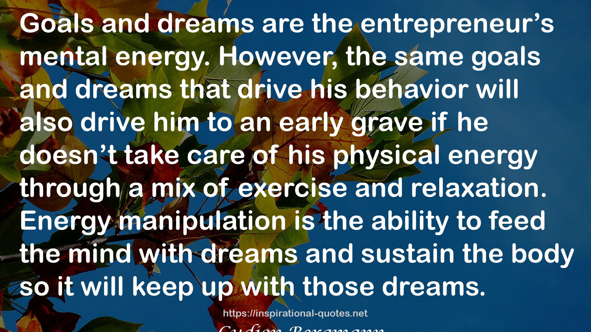 Energy manipulation  QUOTES