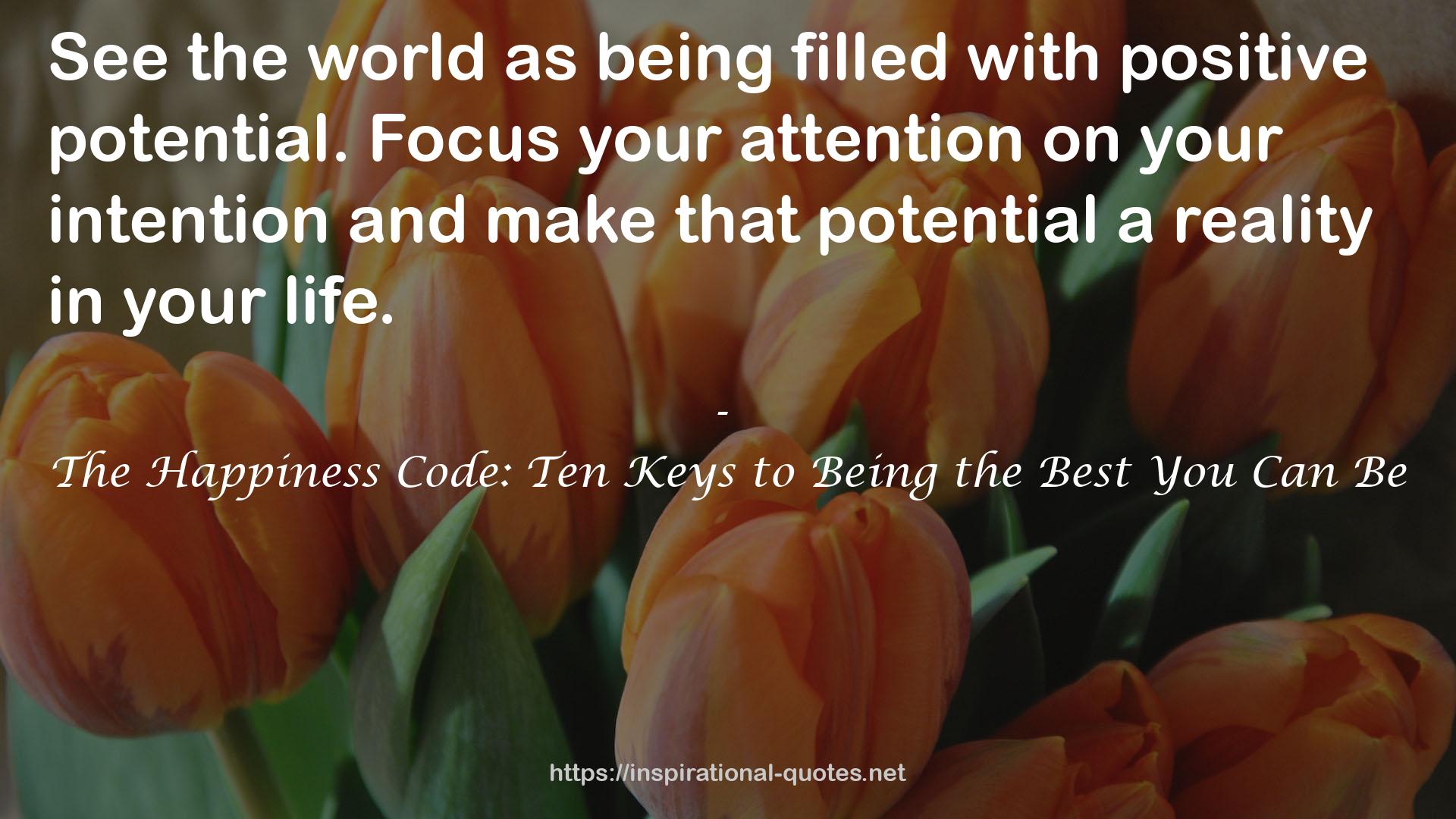 The Happiness Code: Ten Keys to Being the Best You Can Be QUOTES