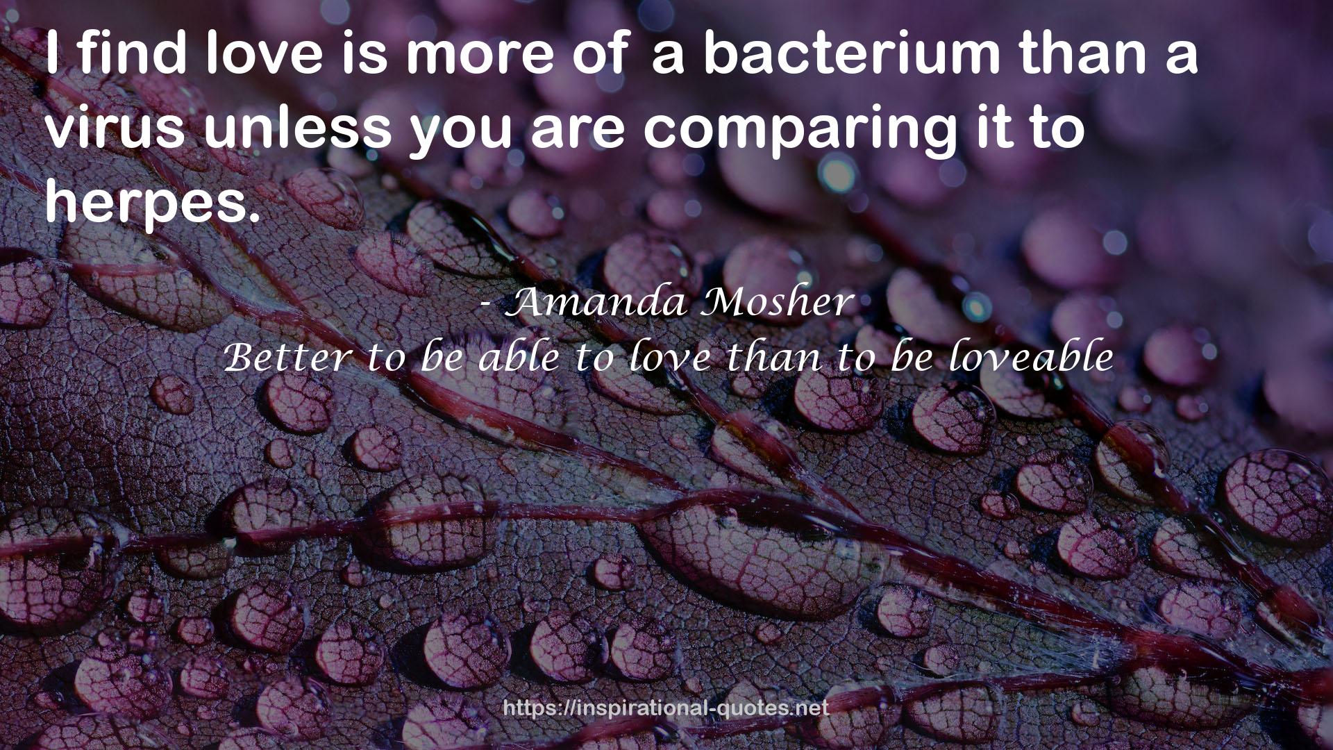 a bacterium  QUOTES