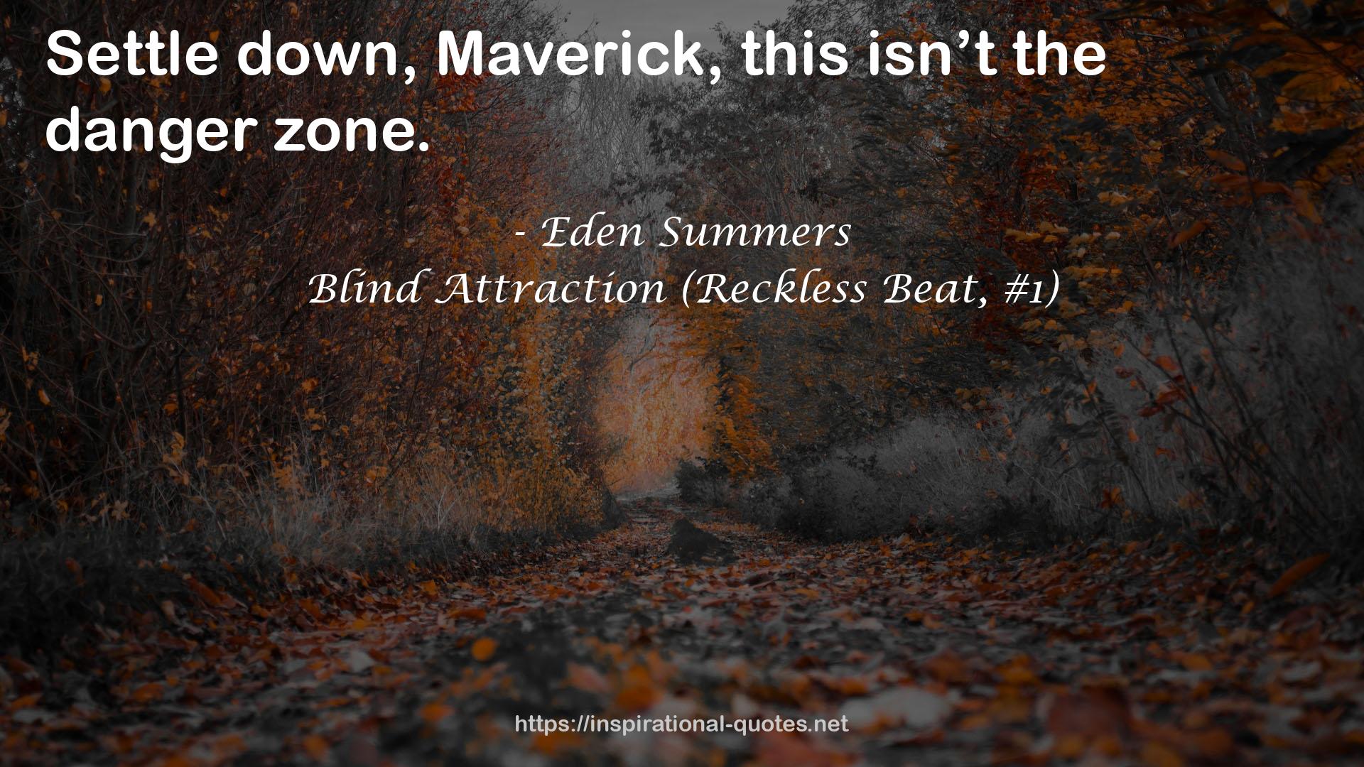 Blind Attraction (Reckless Beat, #1) QUOTES