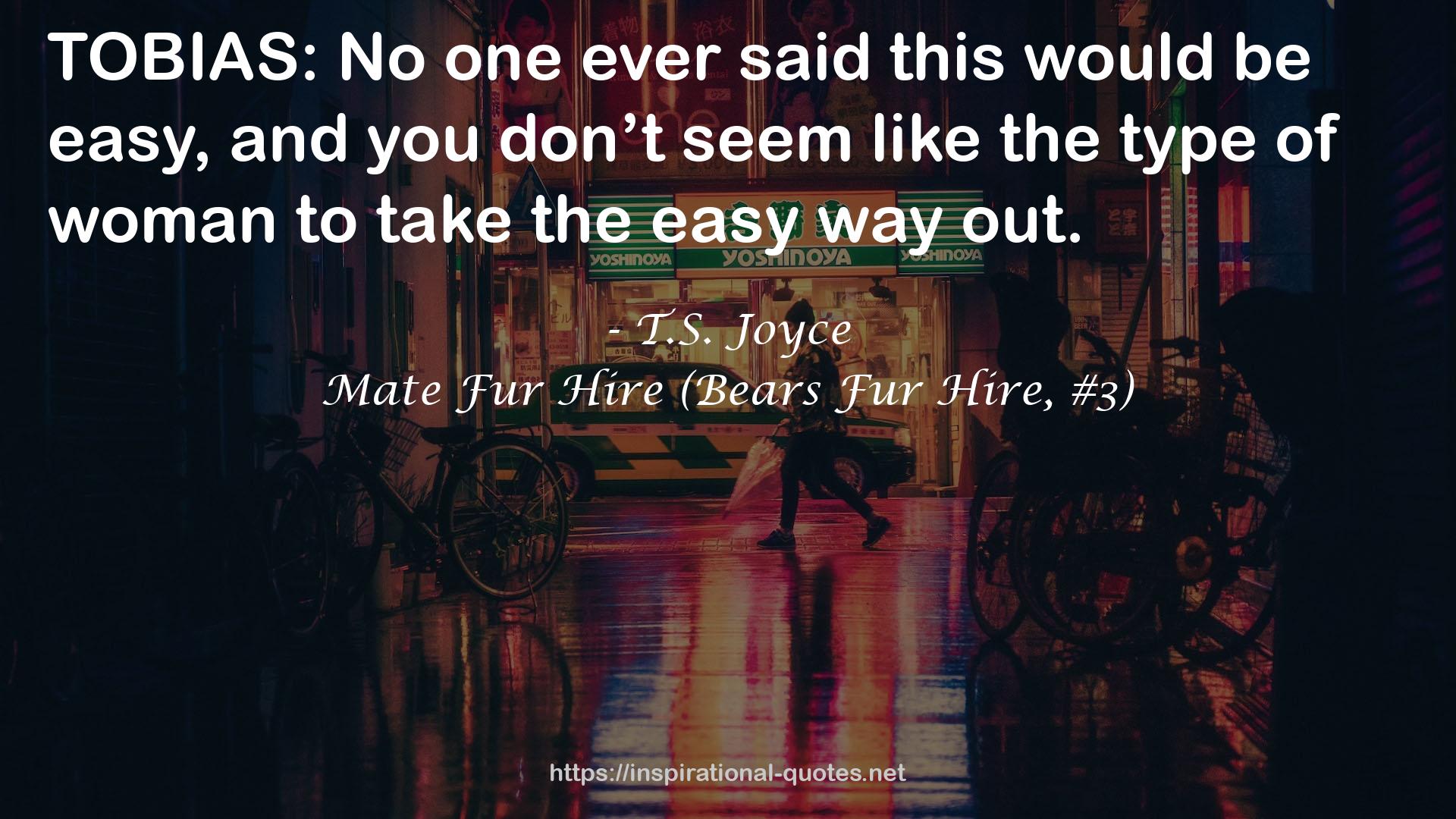 Mate Fur Hire (Bears Fur Hire, #3) QUOTES