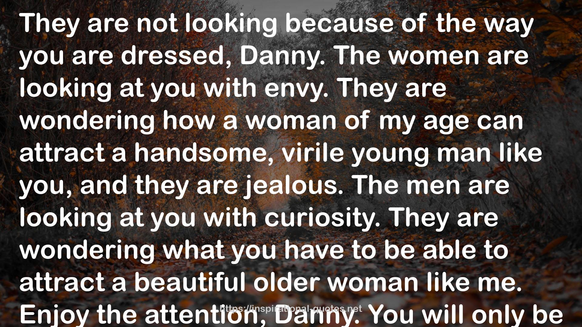 a handsome, virile young man  QUOTES