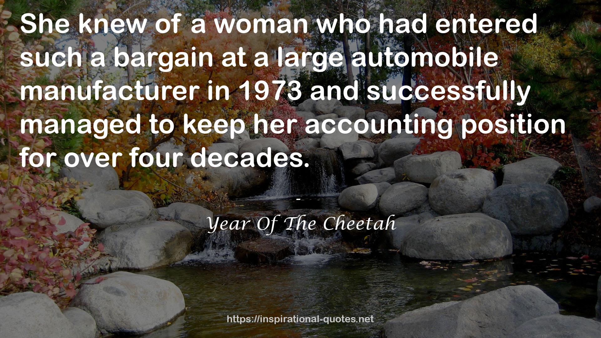 Year Of The Cheetah QUOTES