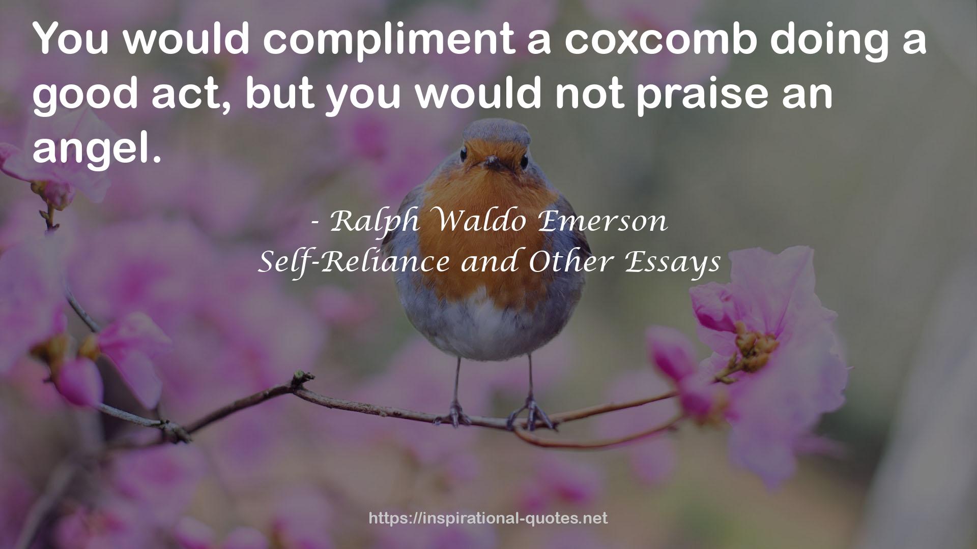 a coxcomb  QUOTES