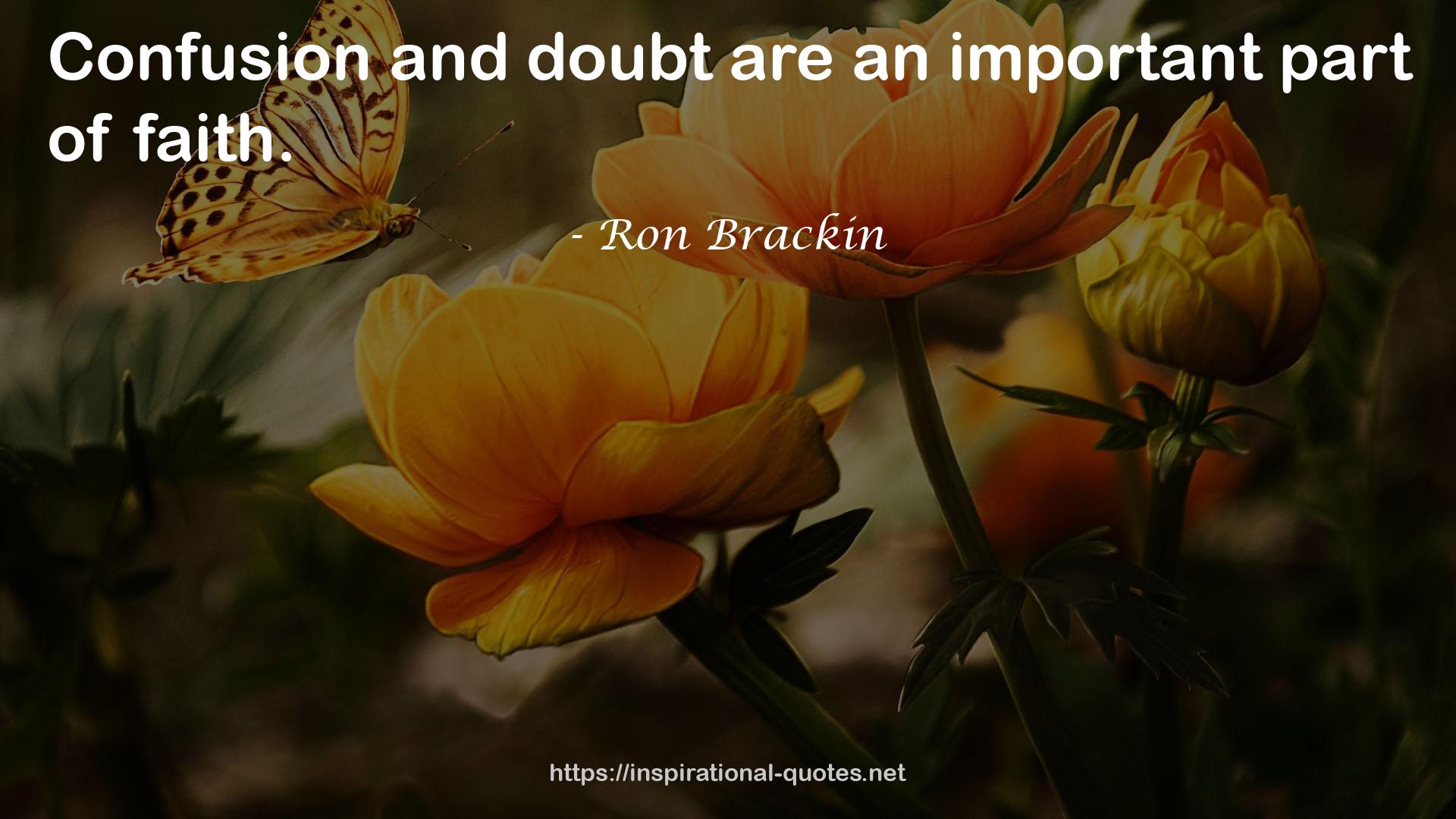 Ron Brackin QUOTES