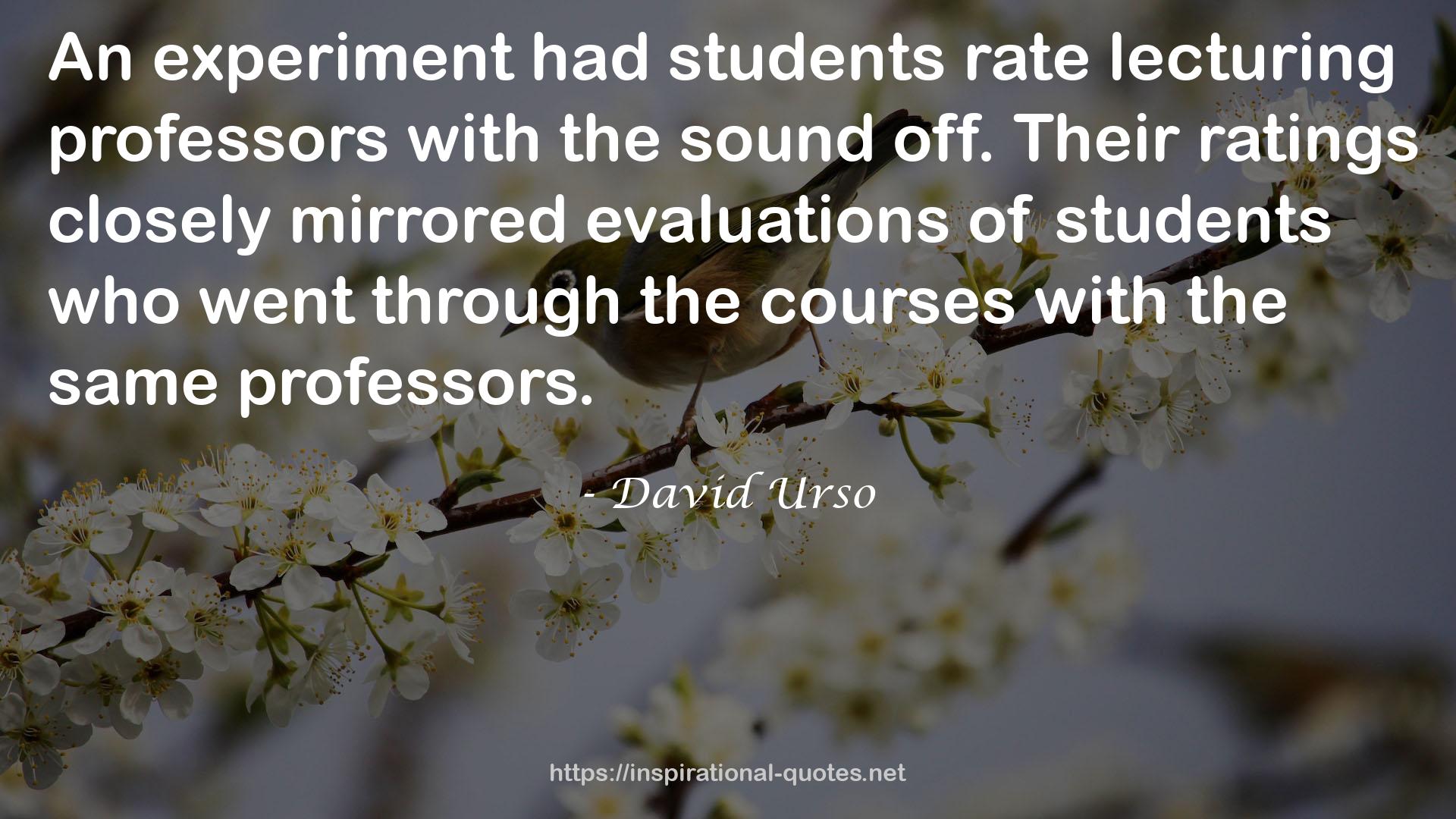 David Urso QUOTES