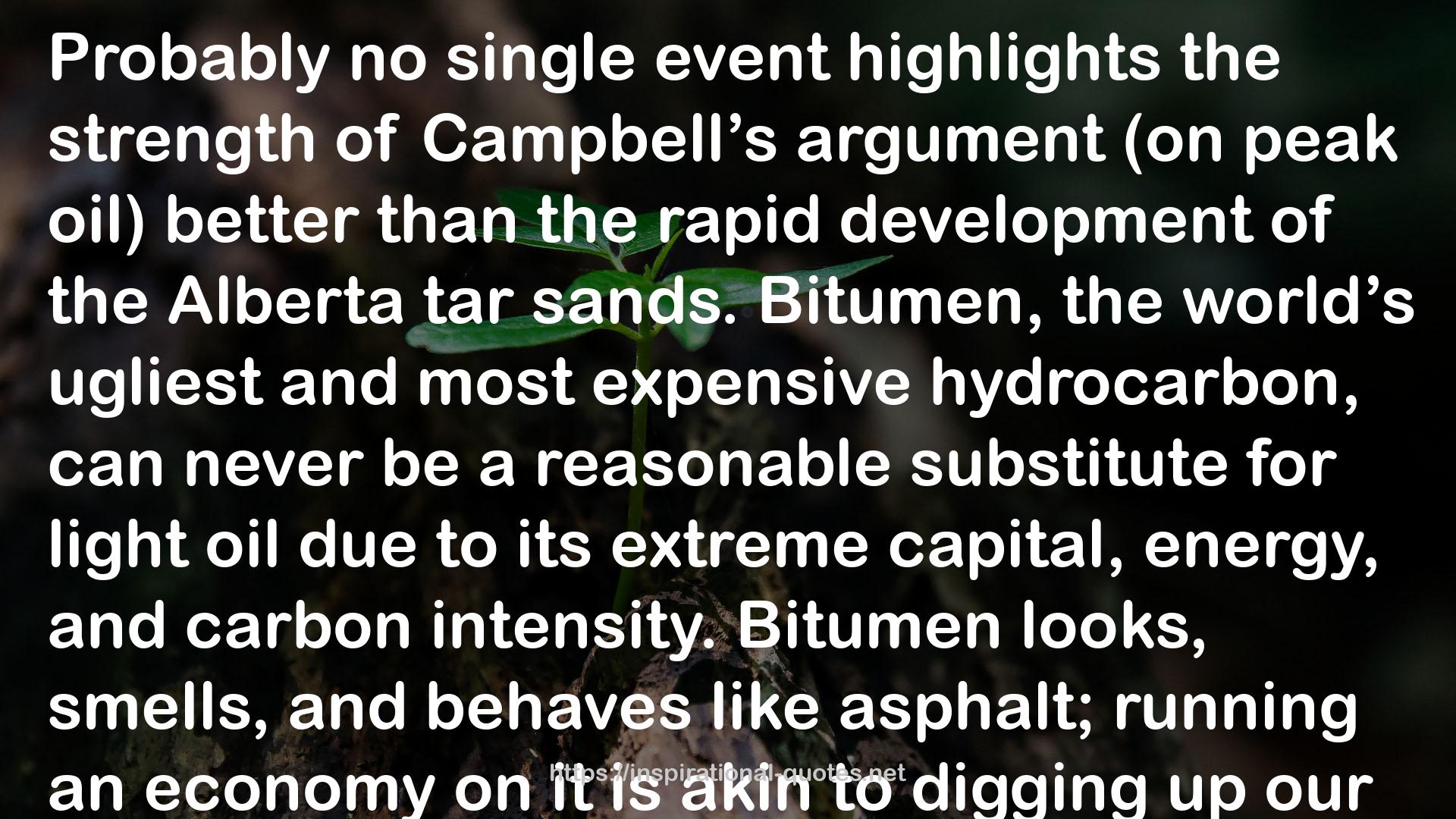 Tar Sands: Dirty Oil and the Future of a Continent QUOTES