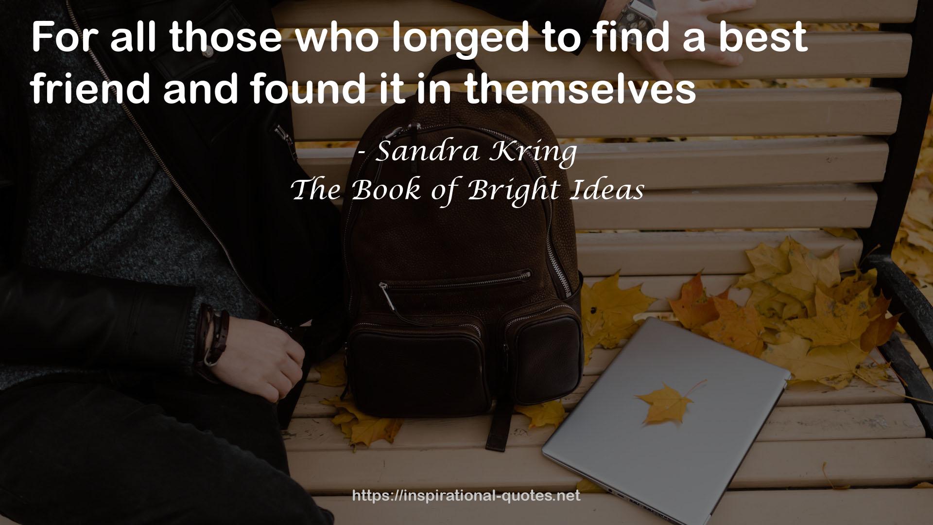The Book of Bright Ideas QUOTES