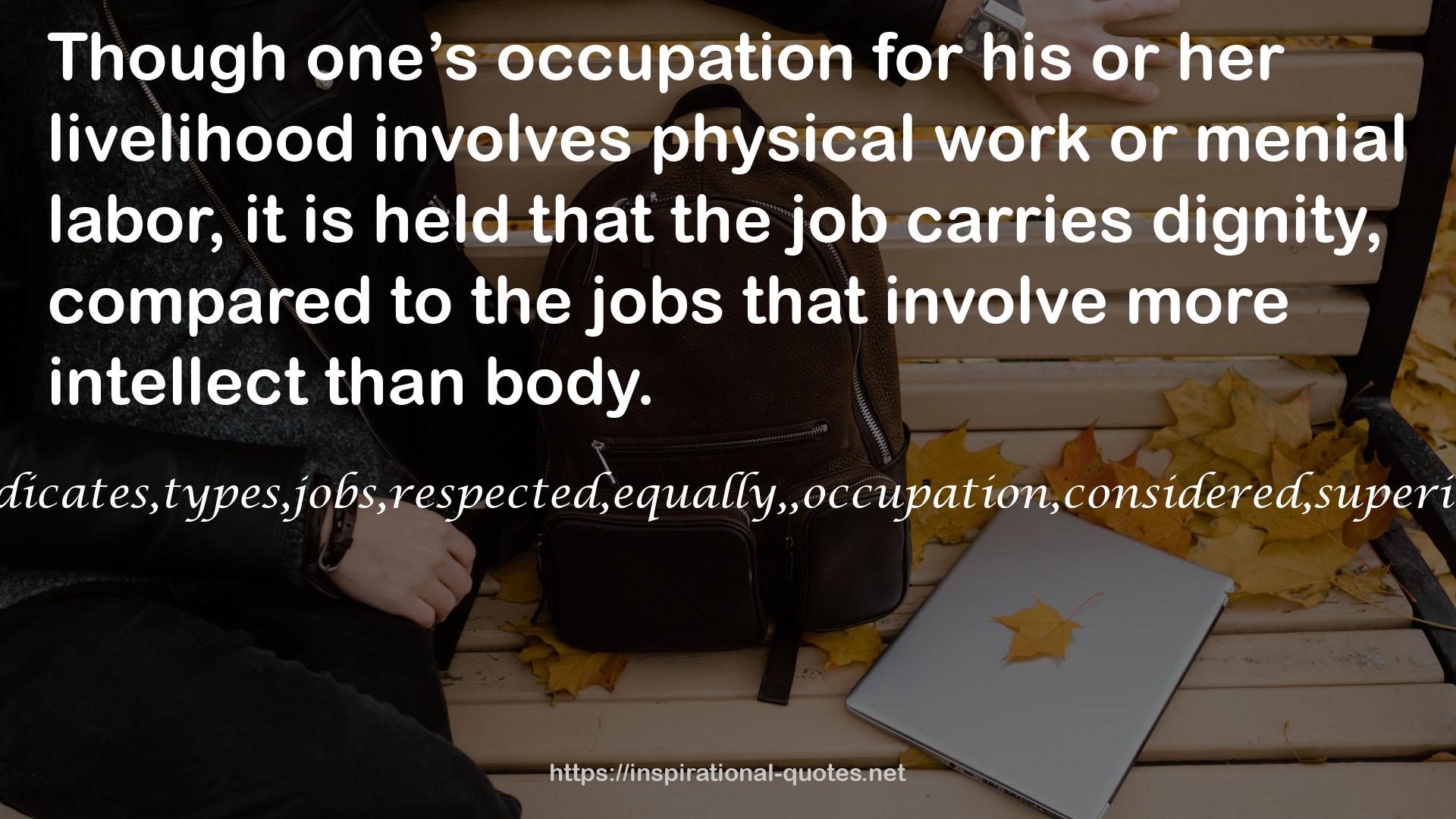 physical work  QUOTES