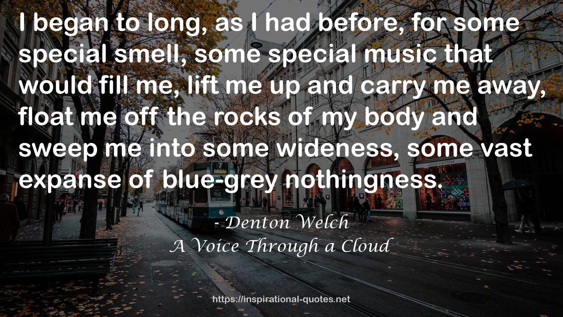 A Voice Through a Cloud QUOTES