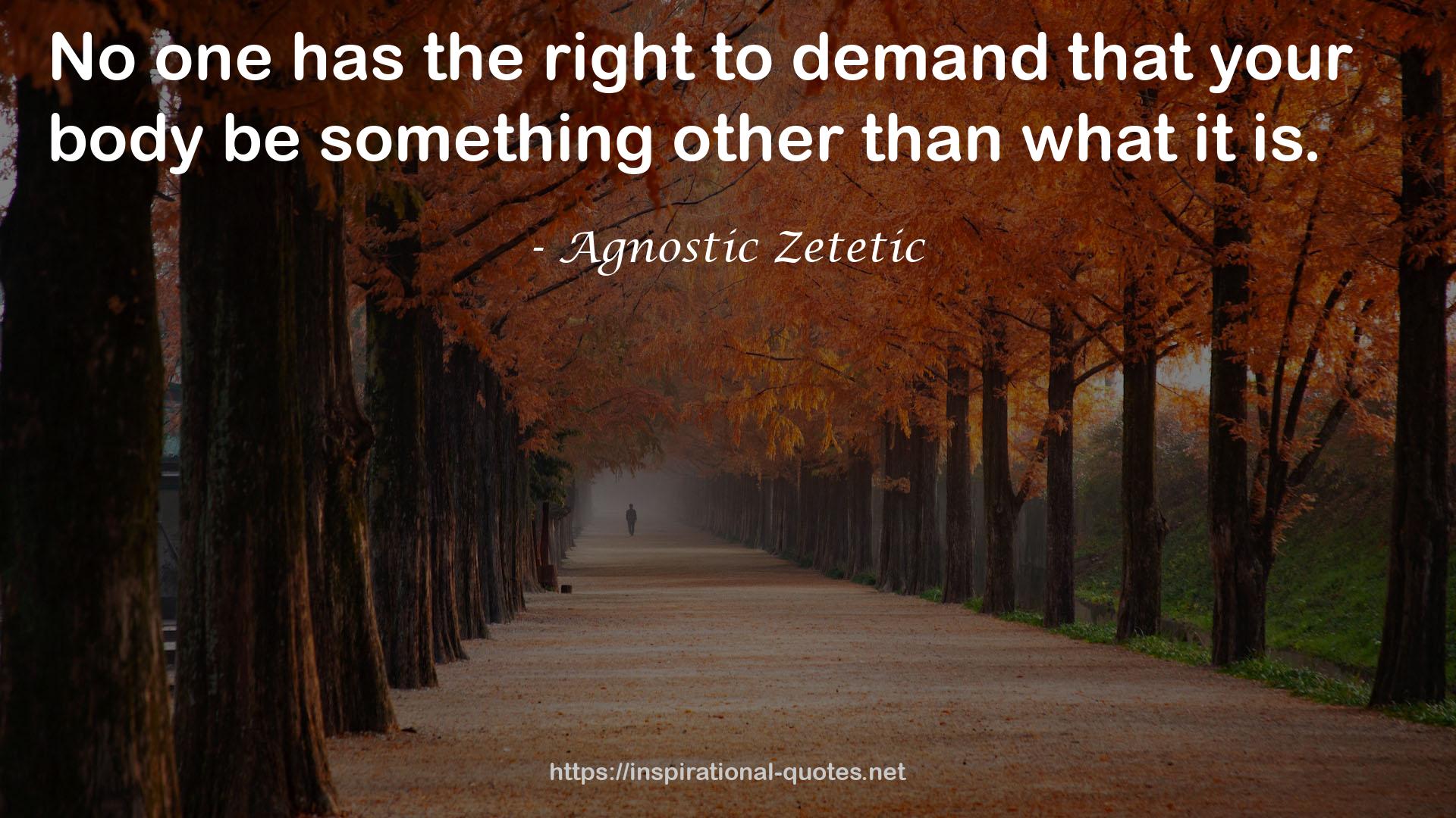 Agnostic Zetetic QUOTES