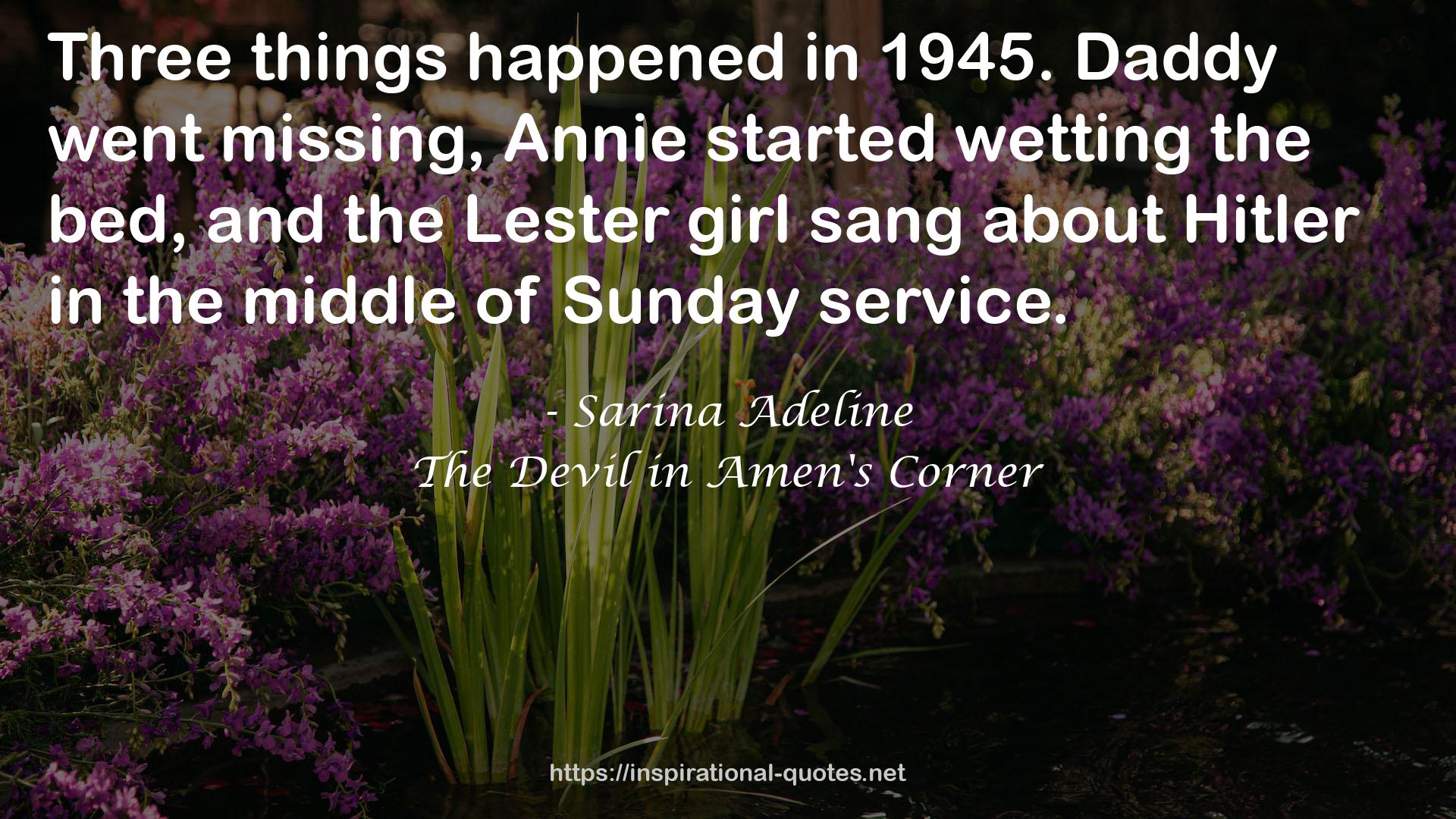 The Devil in Amen's Corner QUOTES