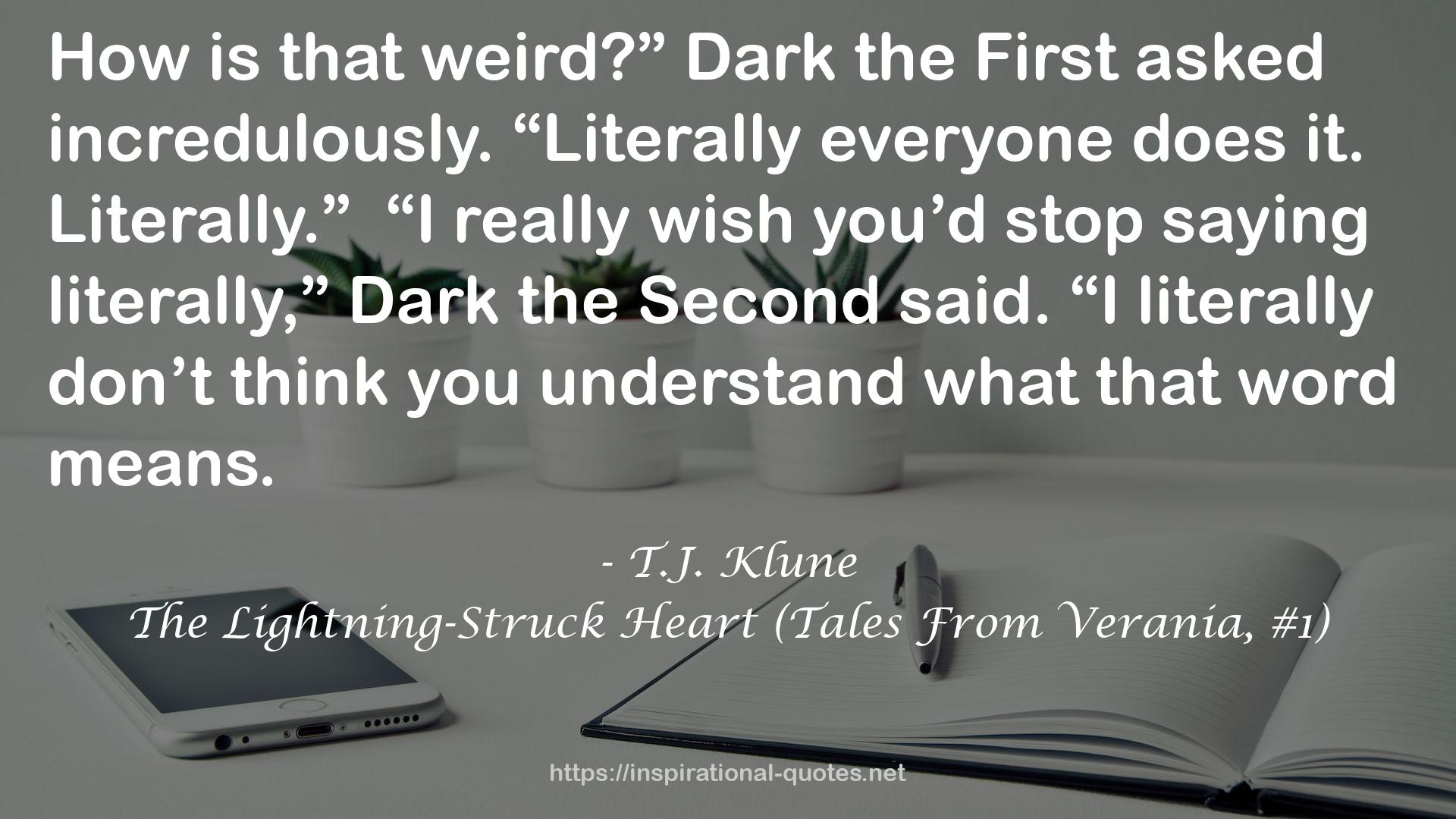 The Lightning-Struck Heart (Tales From Verania, #1) QUOTES