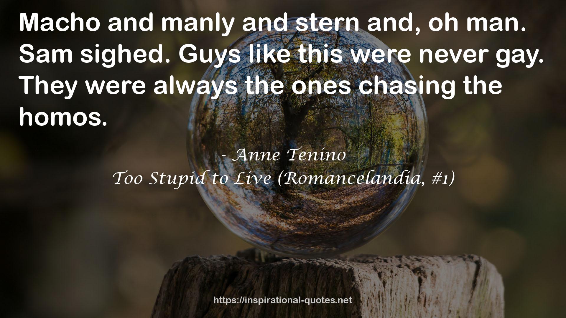 Anne Tenino QUOTES