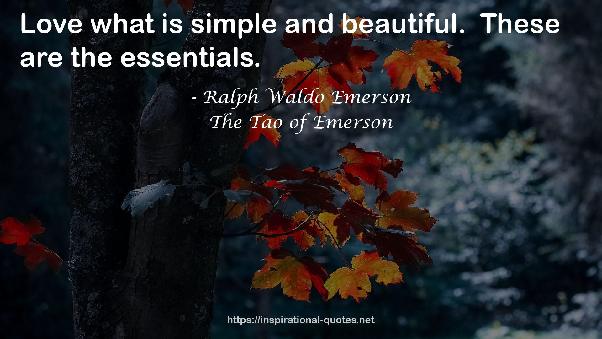 The Tao of Emerson QUOTES