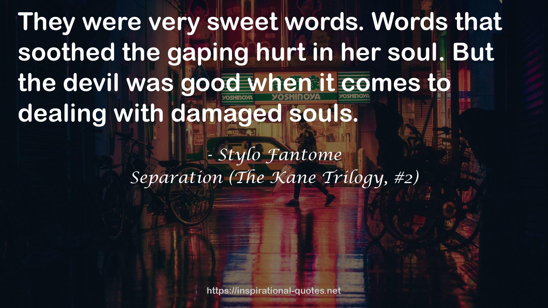 Separation (The Kane Trilogy, #2) QUOTES