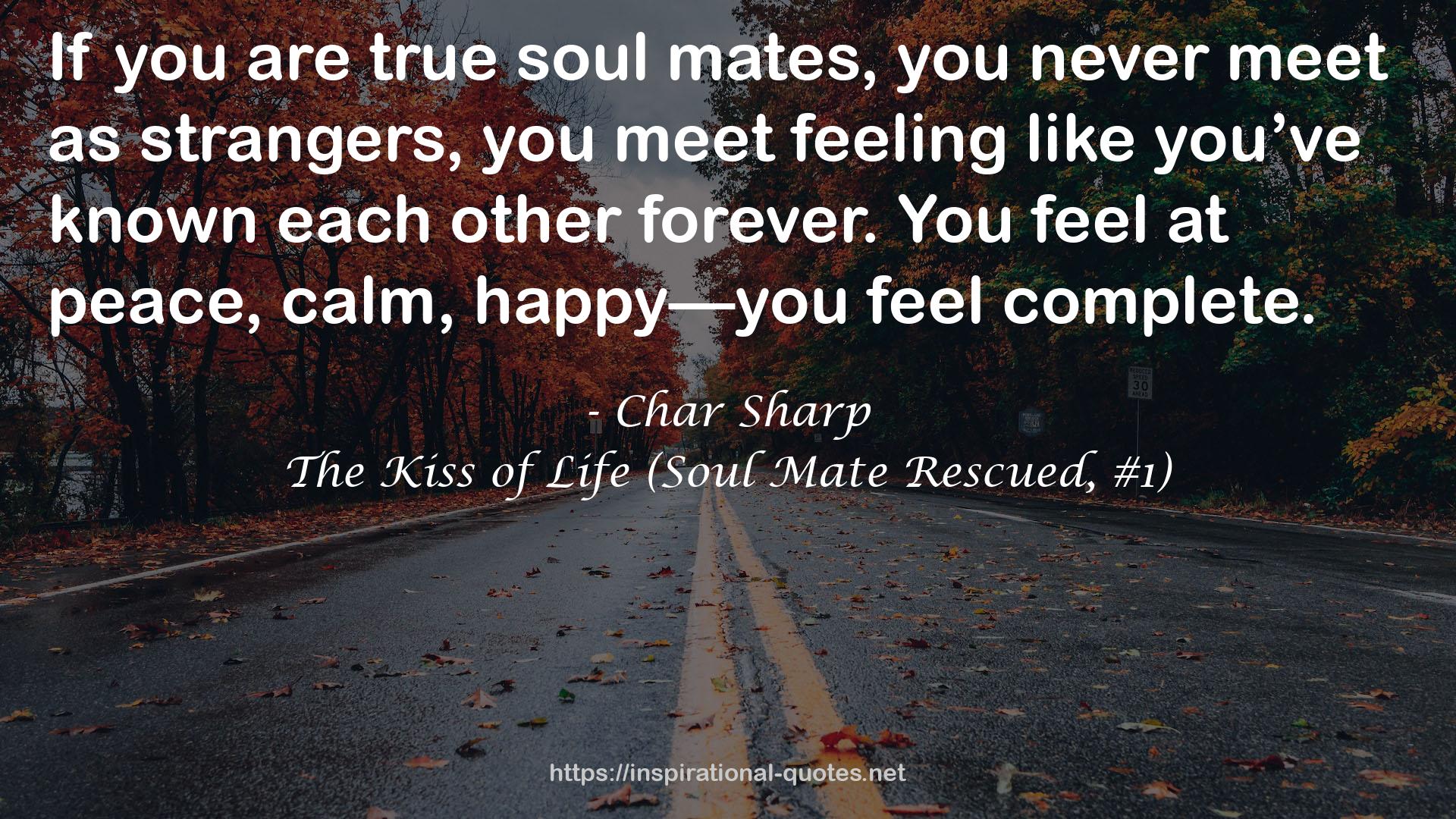 The Kiss of Life (Soul Mate Rescued, #1) QUOTES