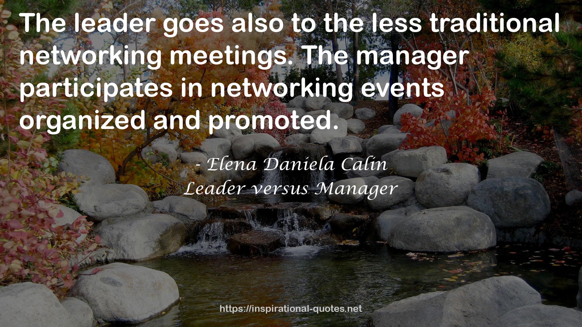 Leader versus Manager QUOTES