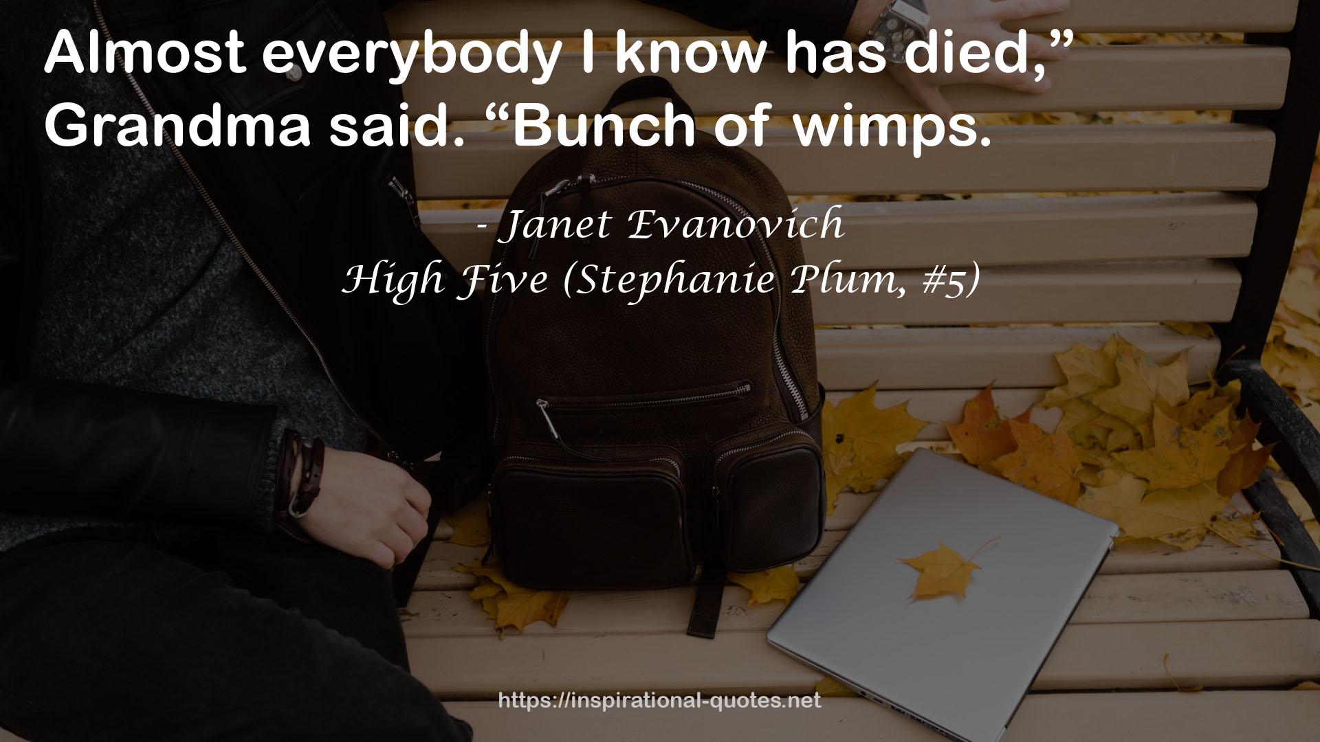 High Five (Stephanie Plum, #5) QUOTES