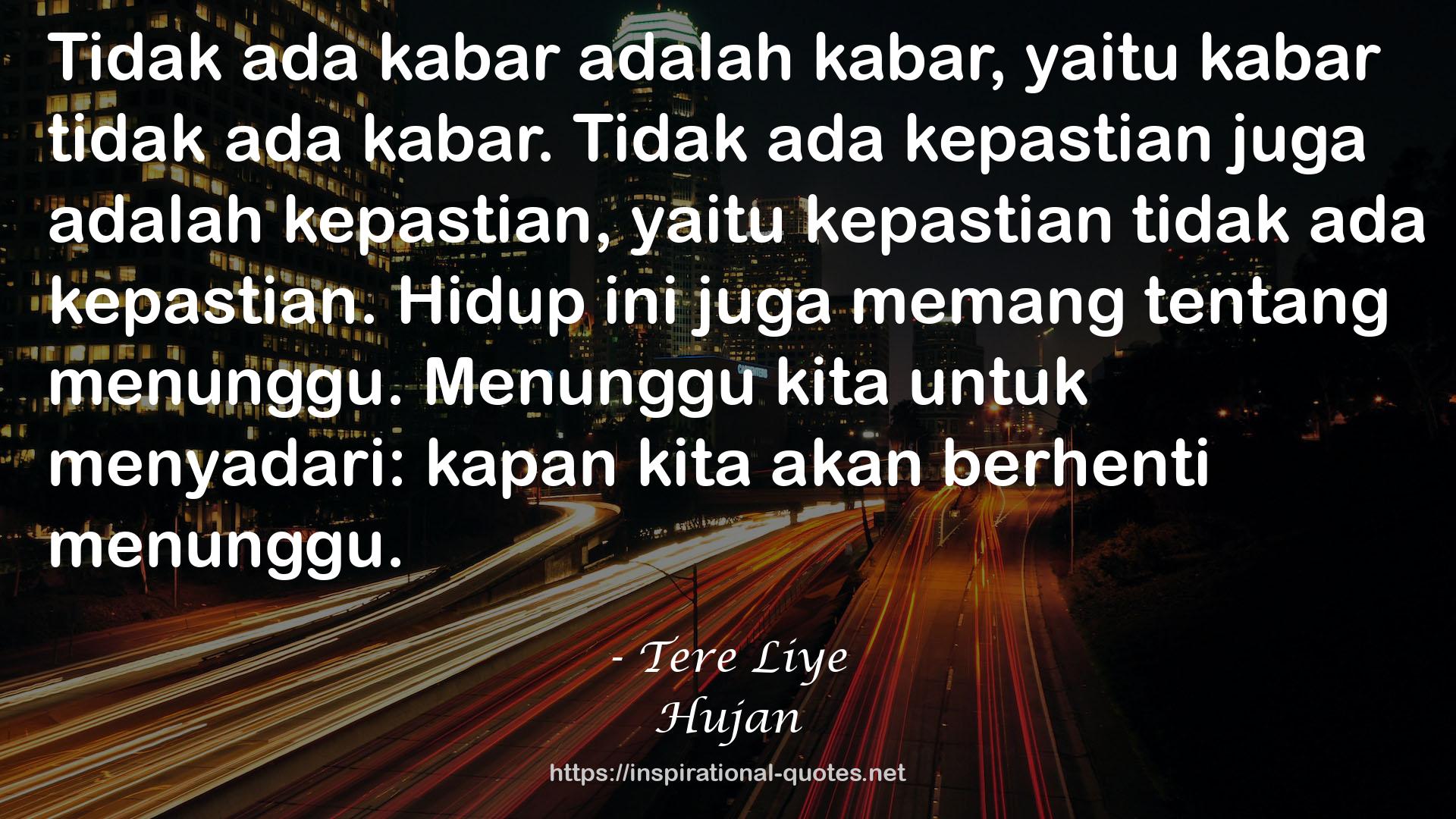 Hujan QUOTES