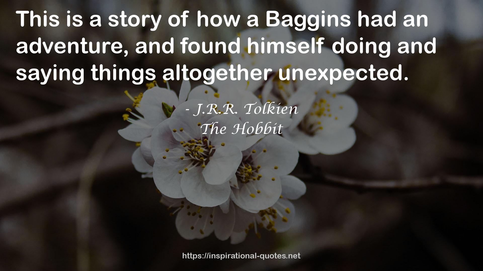 a Baggins  QUOTES