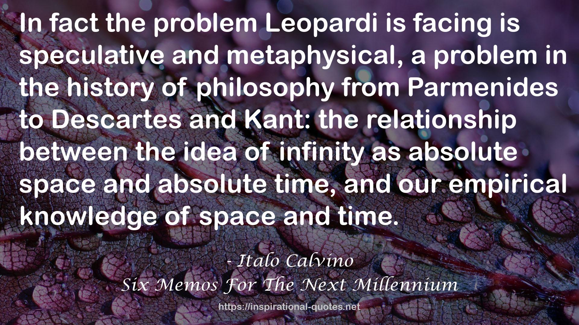 Leopardi  QUOTES