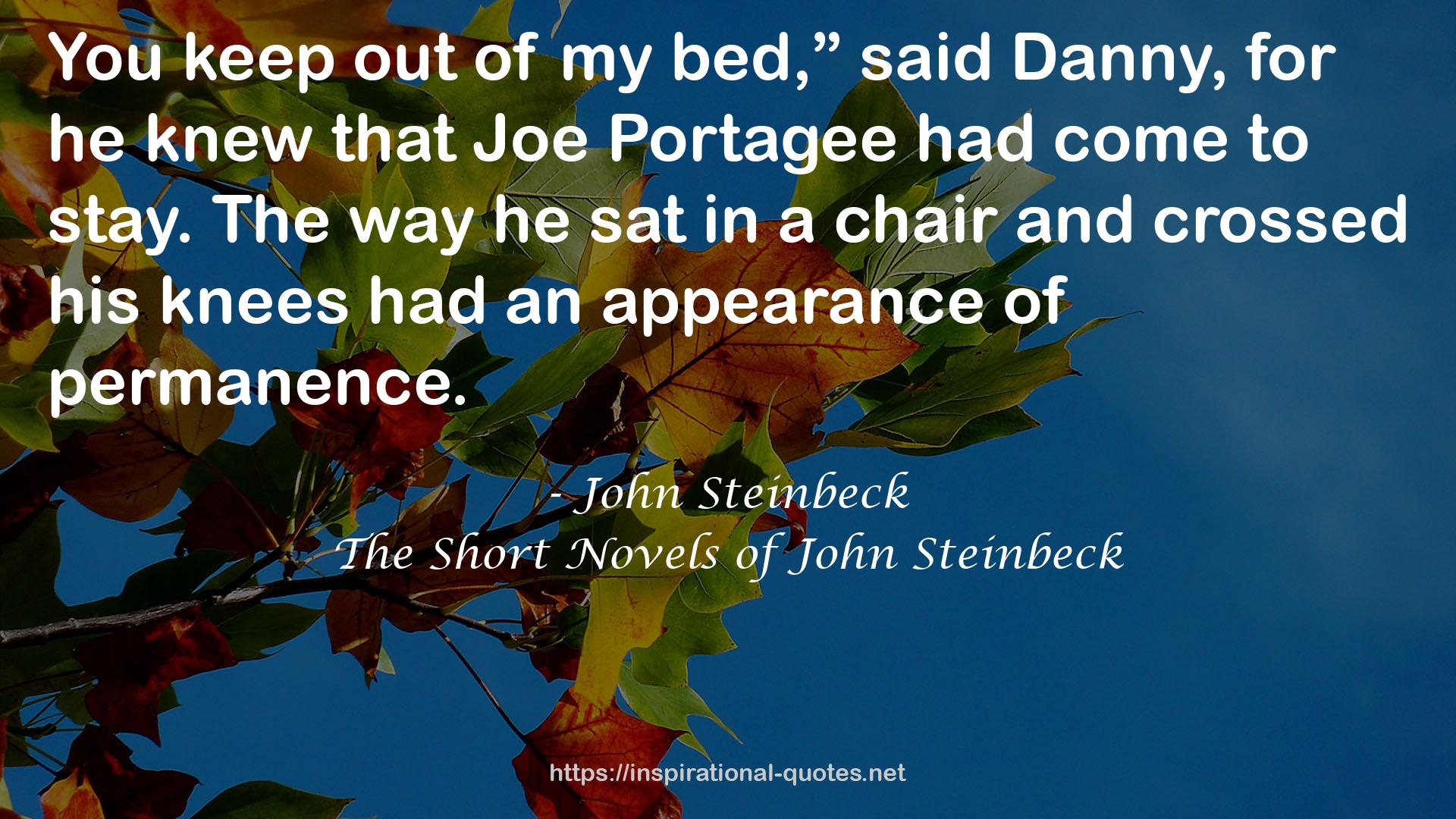 The Short Novels of John Steinbeck QUOTES