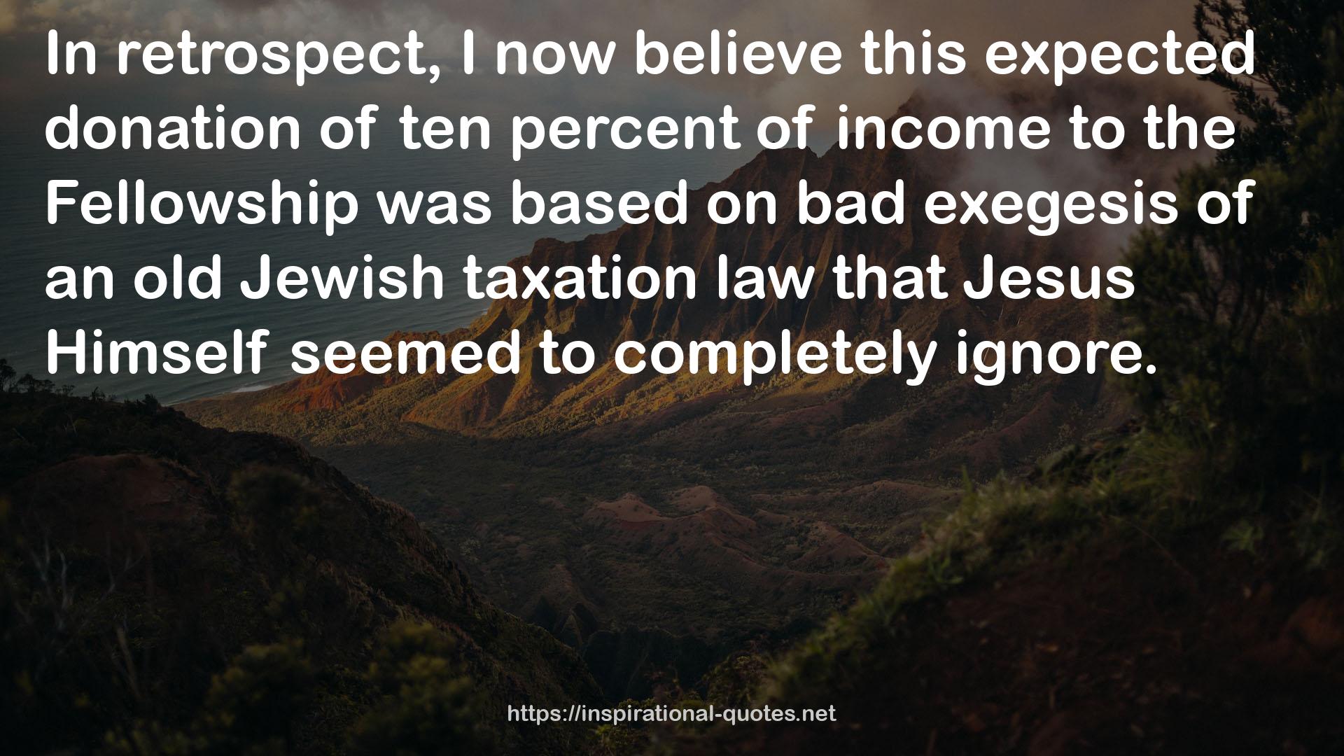 an old Jewish taxation law  QUOTES