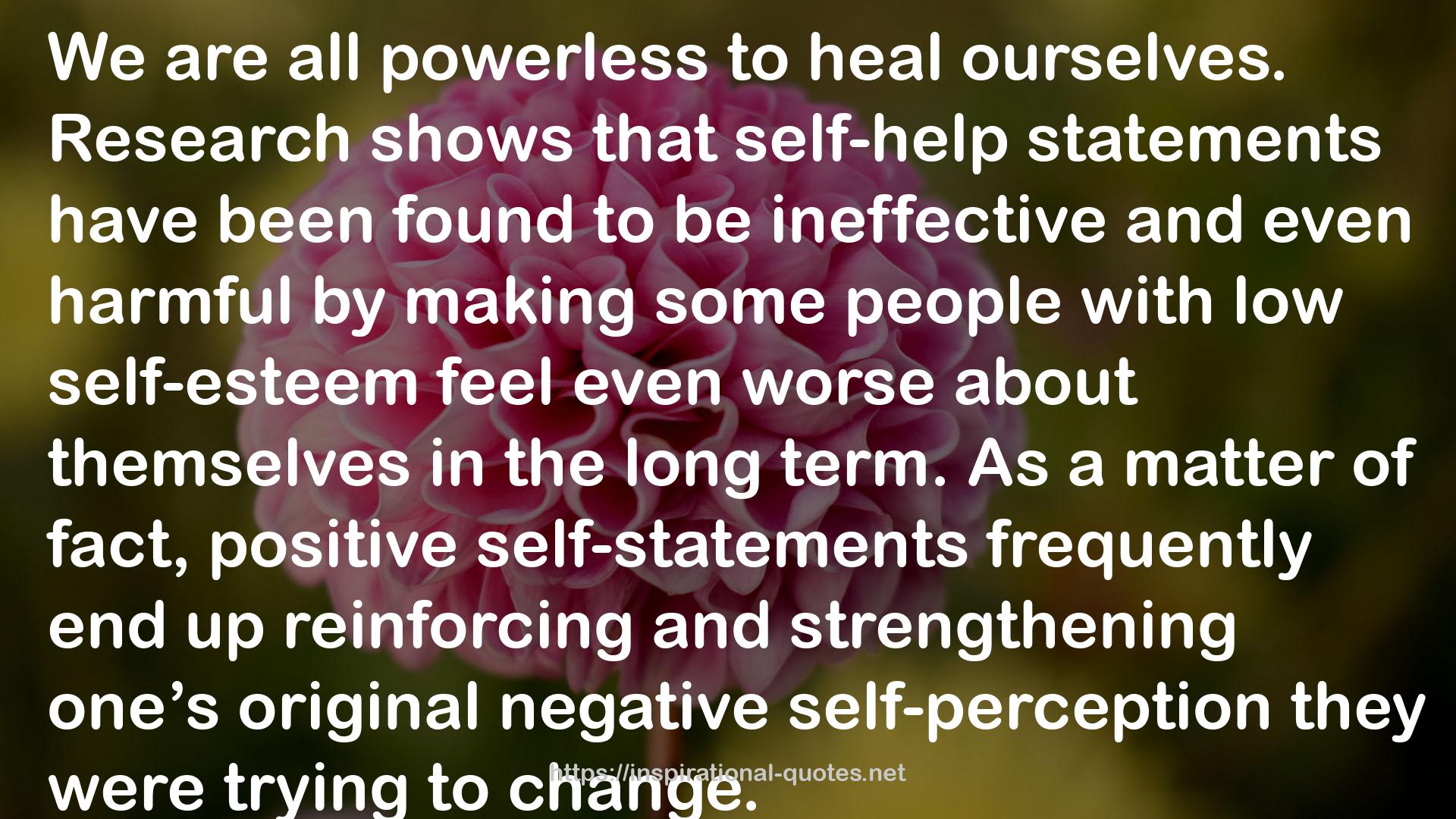 self-help statements  QUOTES