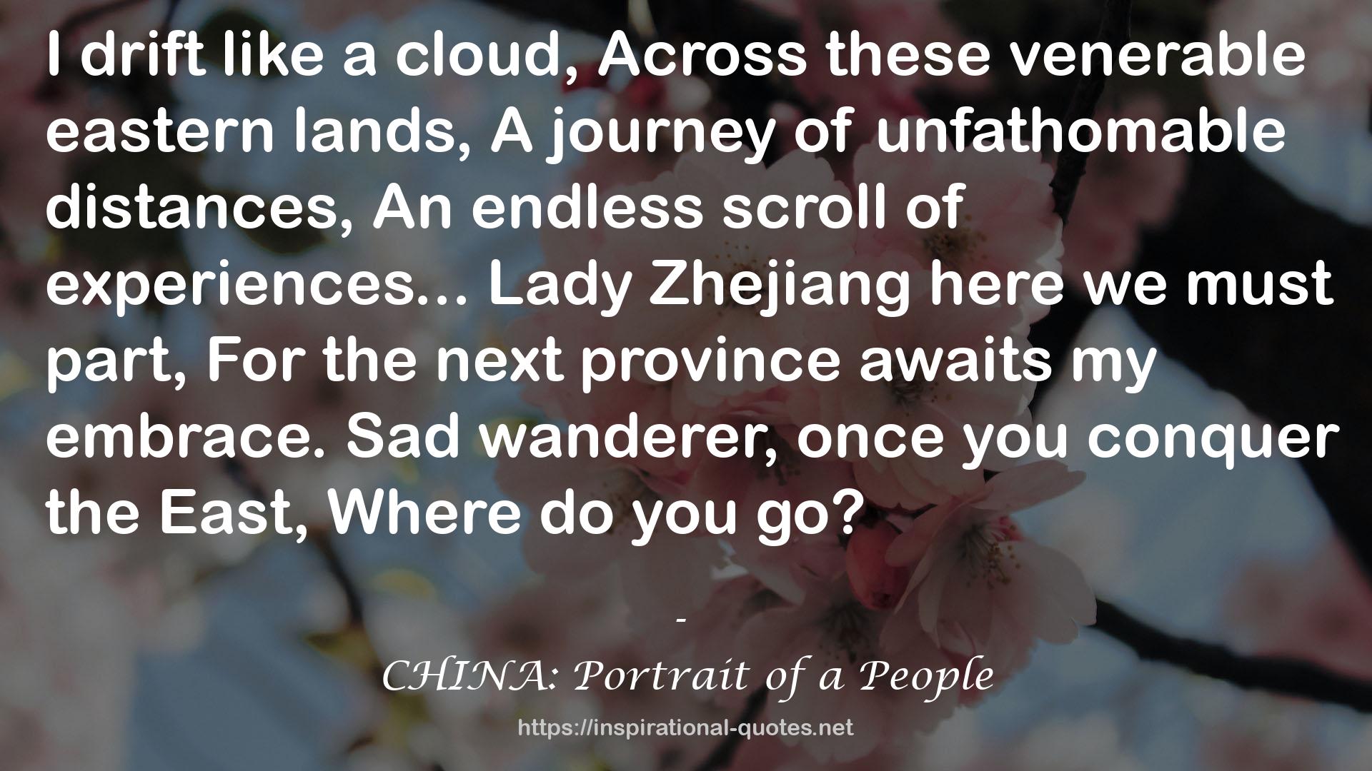 CHINA: Portrait of a People QUOTES