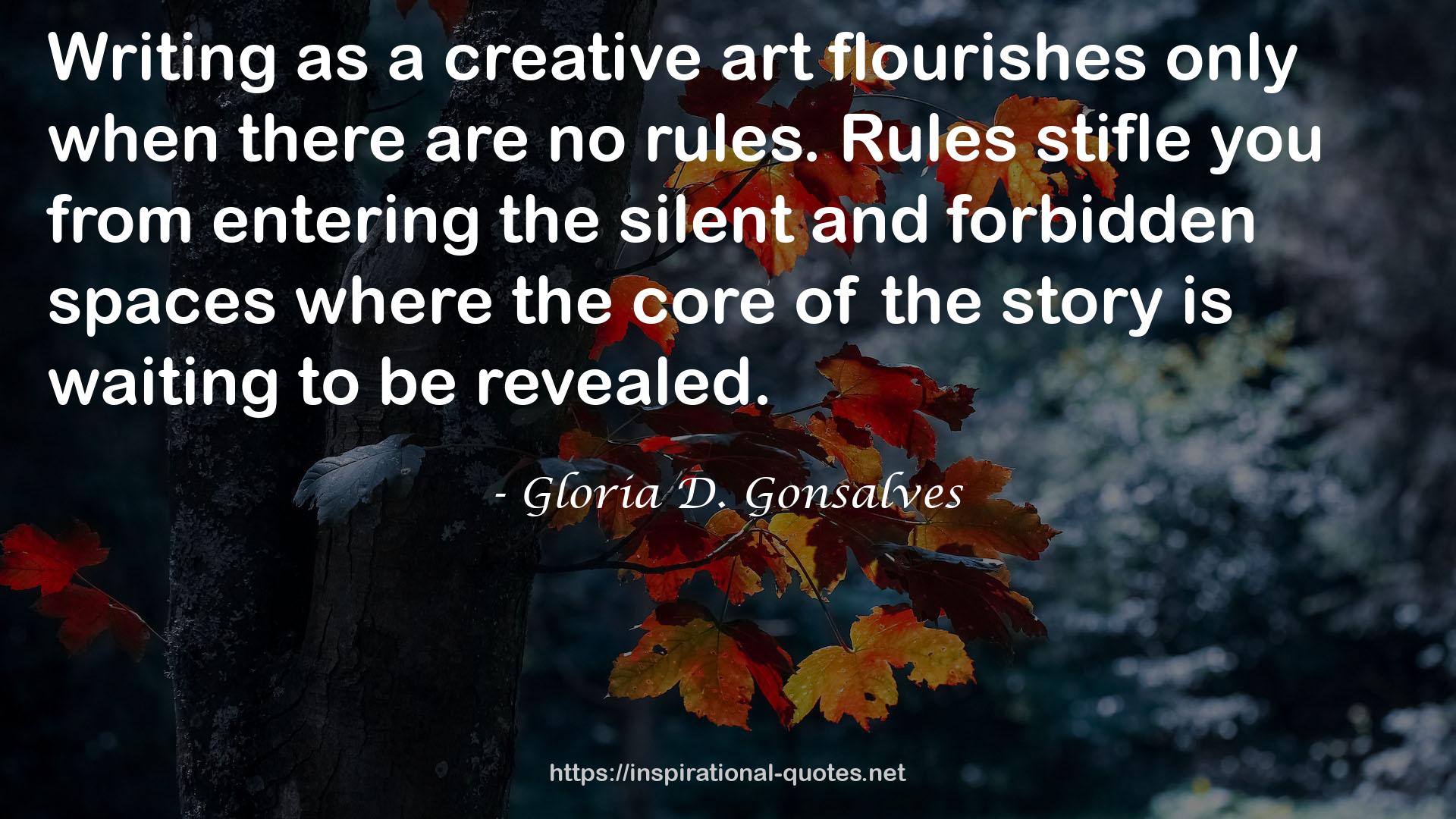 a creative art flourishes  QUOTES