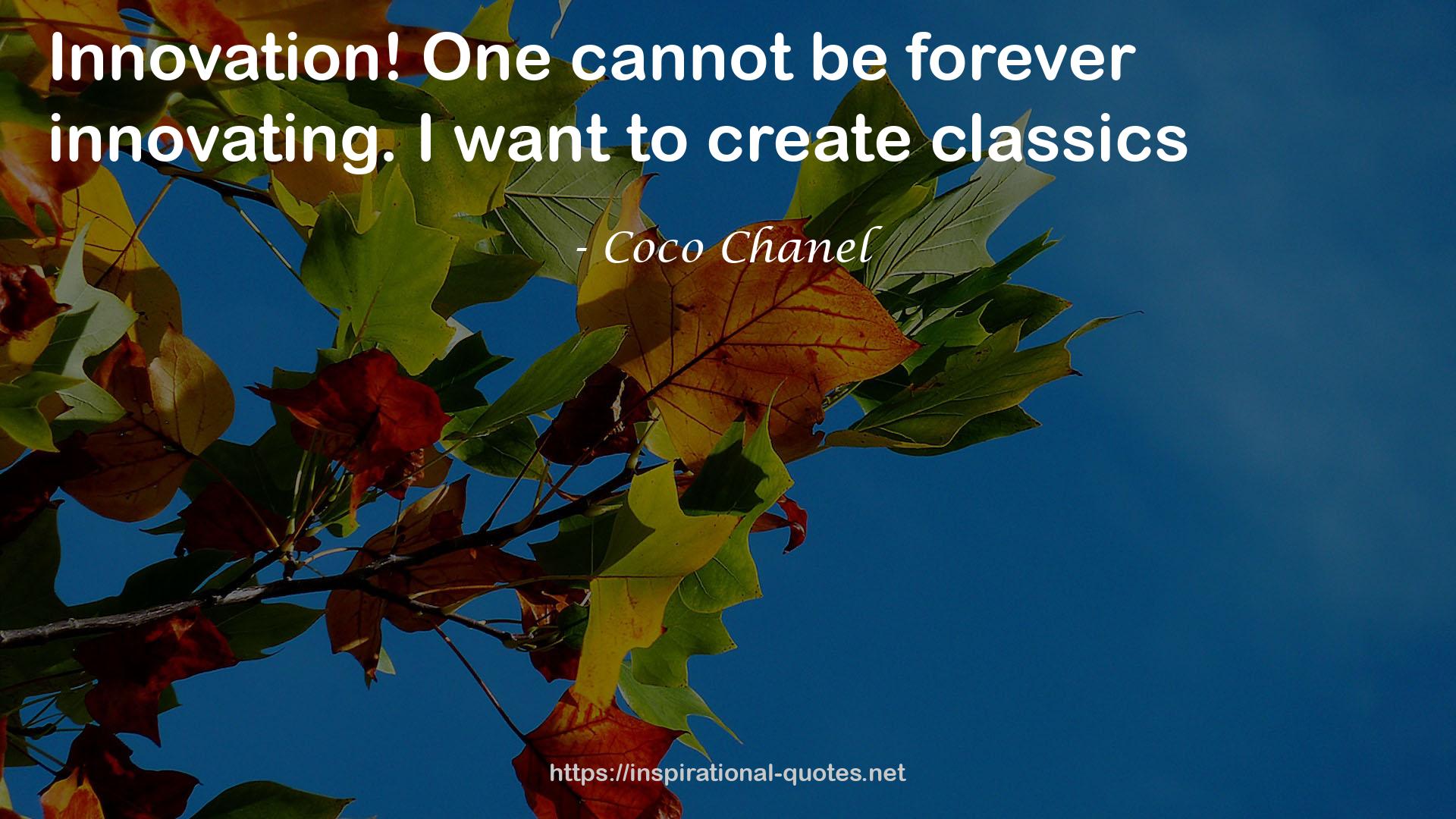 Coco Chanel QUOTES
