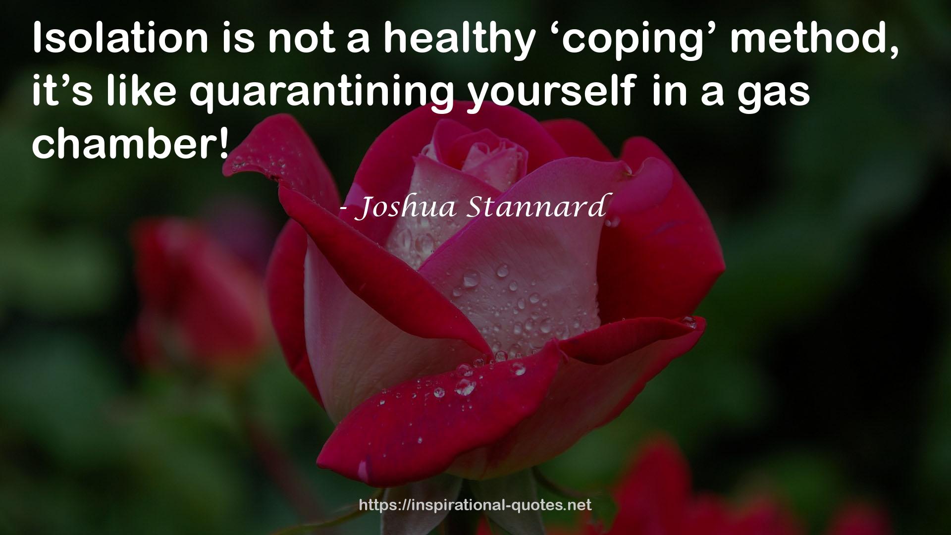 Joshua Stannard QUOTES