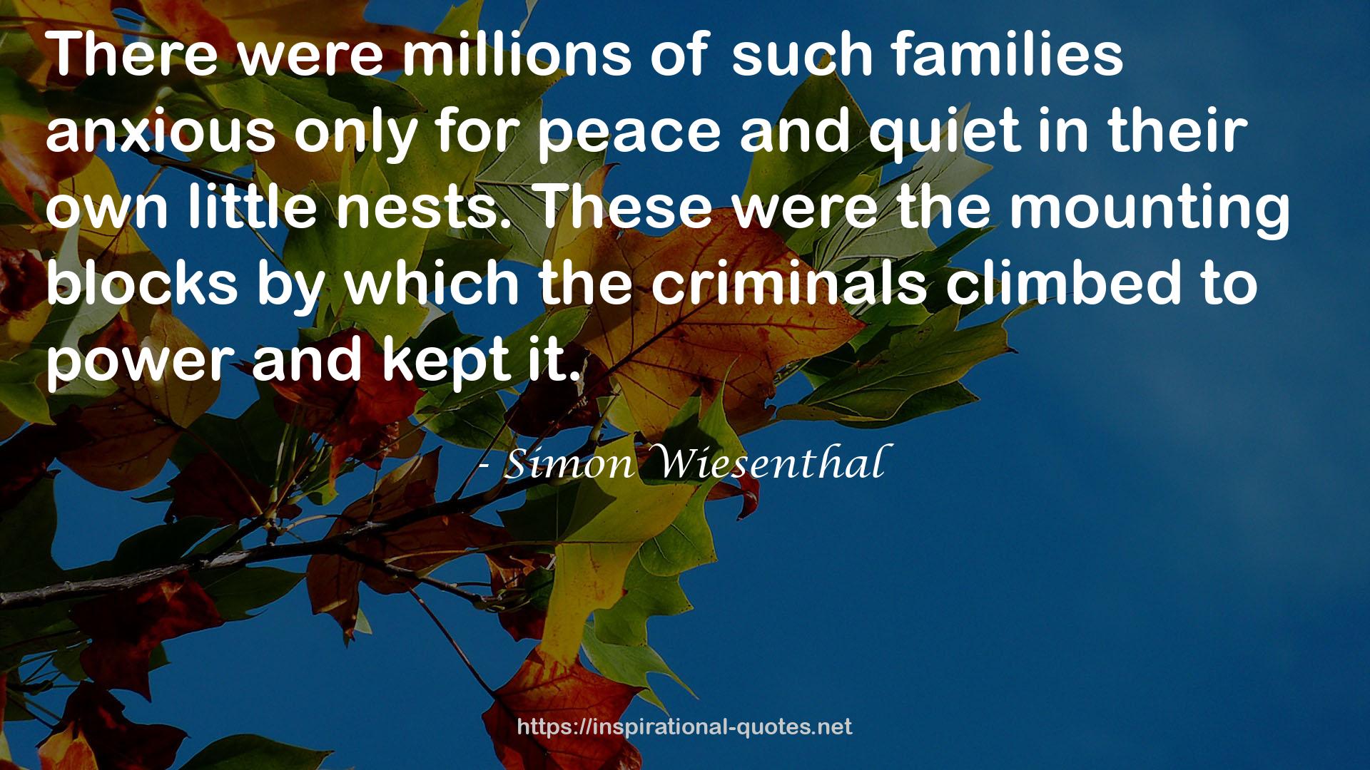 Simon Wiesenthal QUOTES