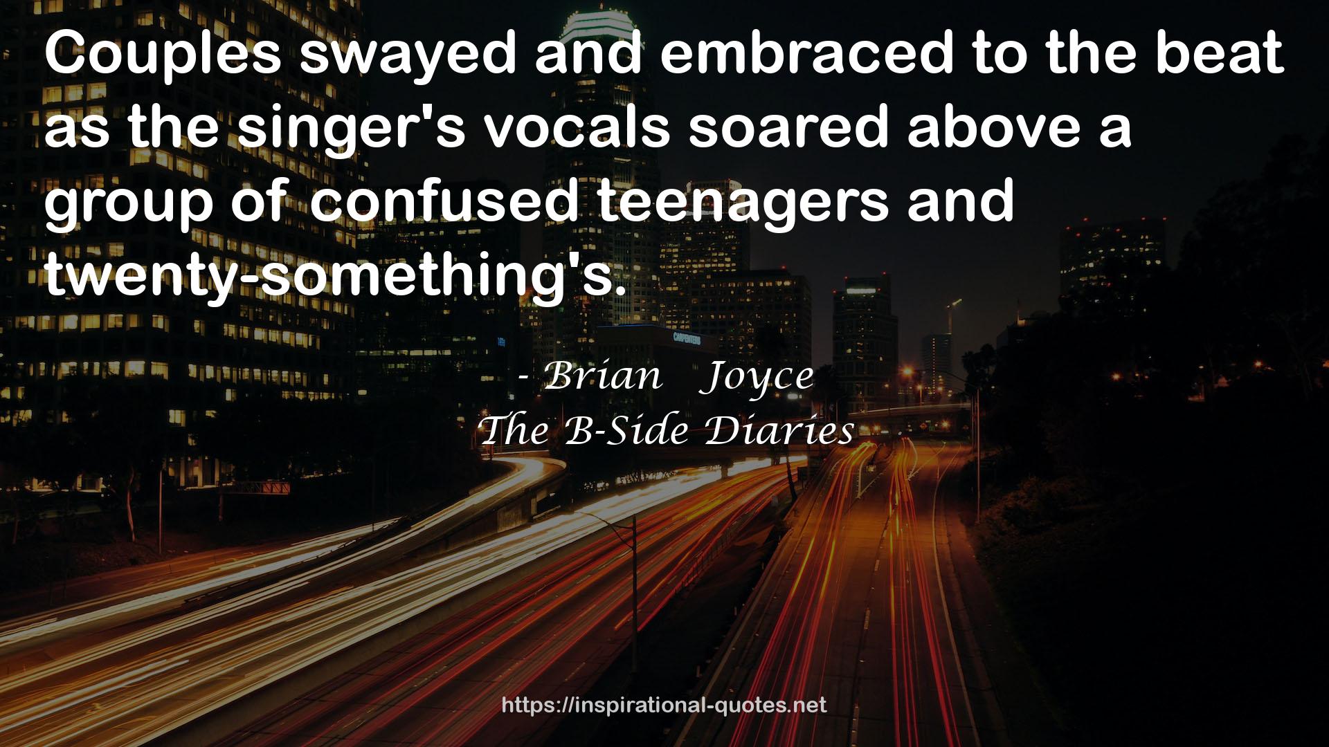 the singer's vocals  QUOTES