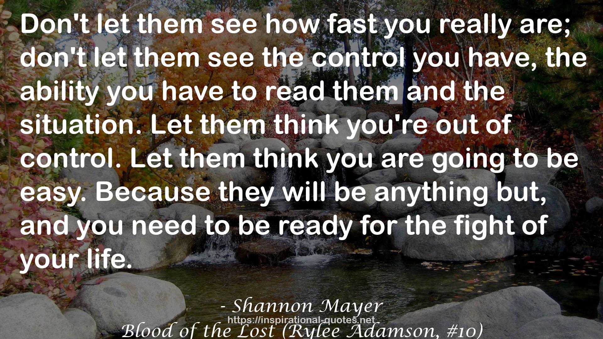 Blood of the Lost (Rylee Adamson, #10) QUOTES