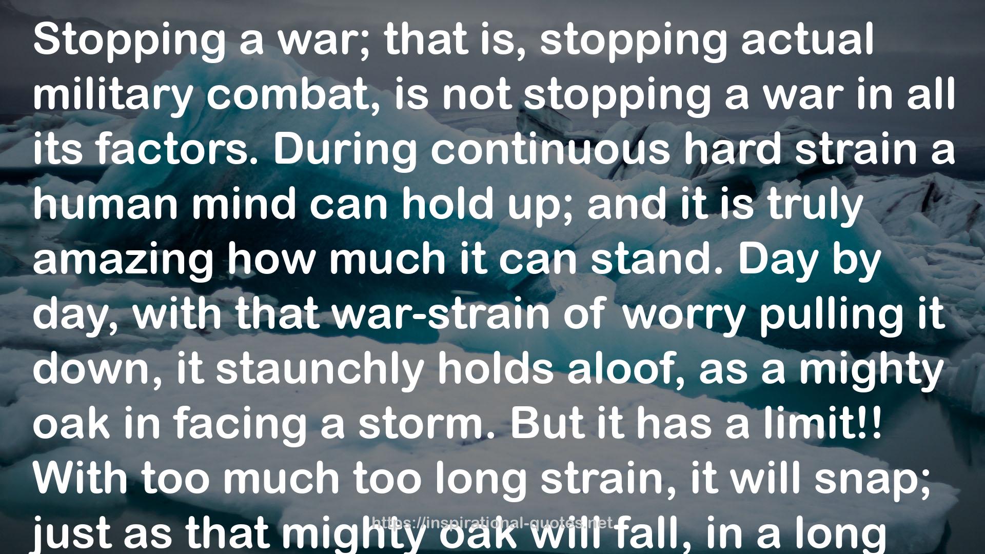 that war-strain  QUOTES