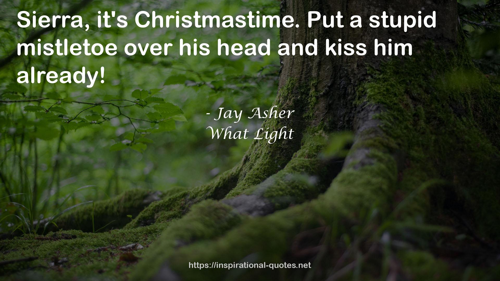 a stupid mistletoe  QUOTES