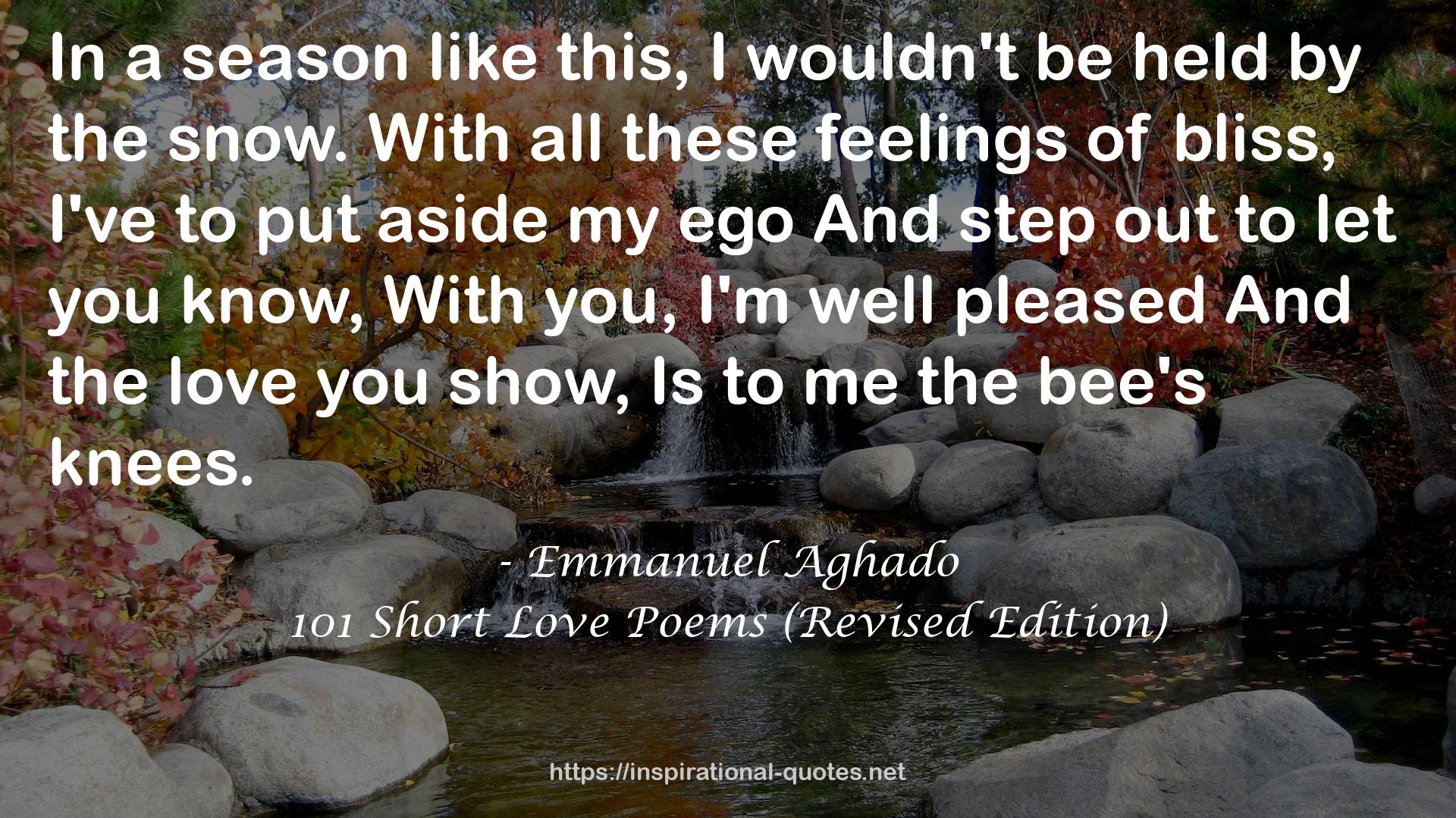 101 Short Love Poems (Revised Edition) QUOTES