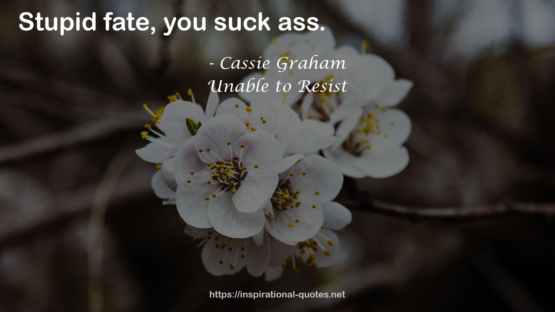 Cassie Graham QUOTES