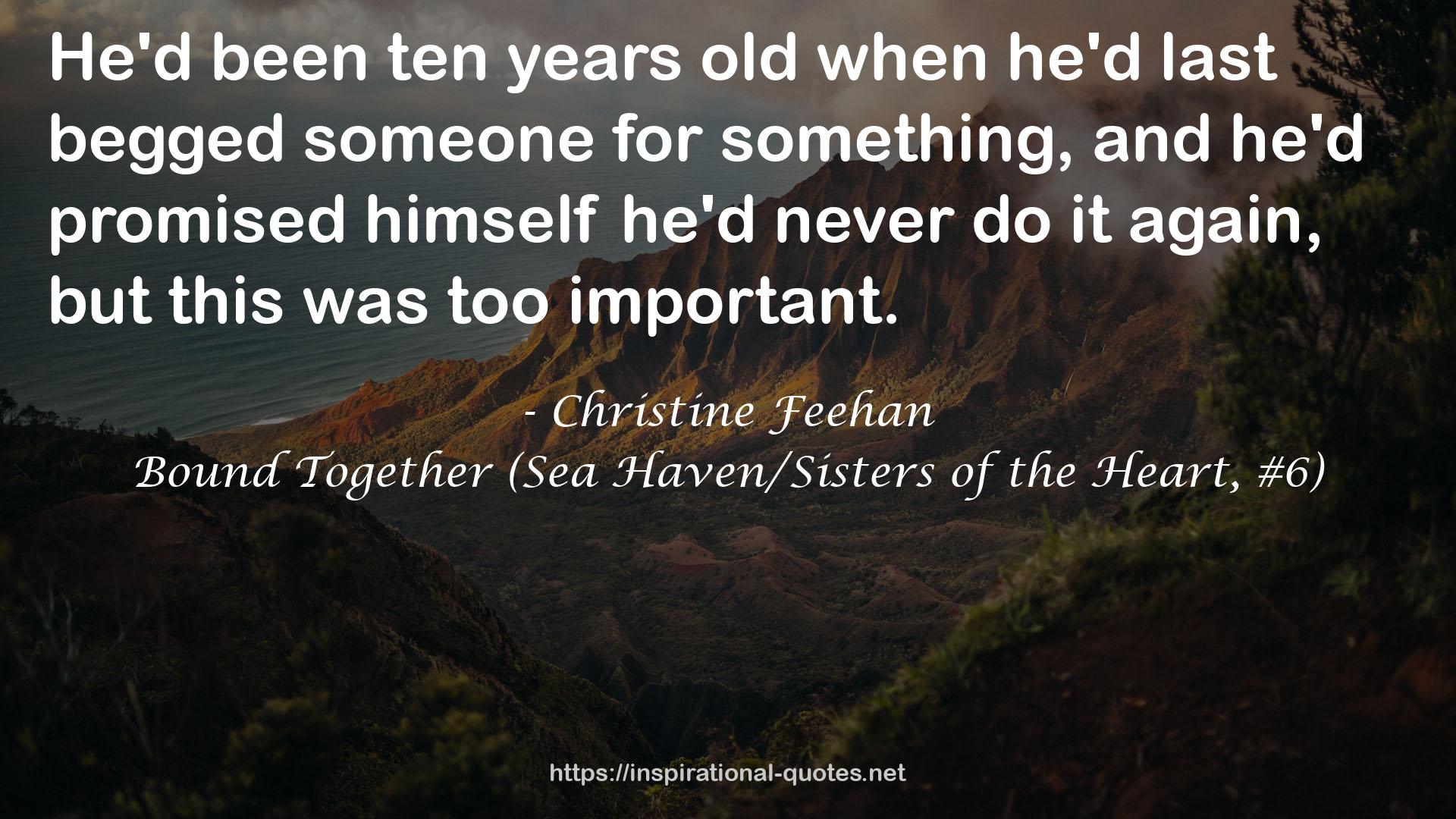 Bound Together (Sea Haven/Sisters of the Heart, #6) QUOTES