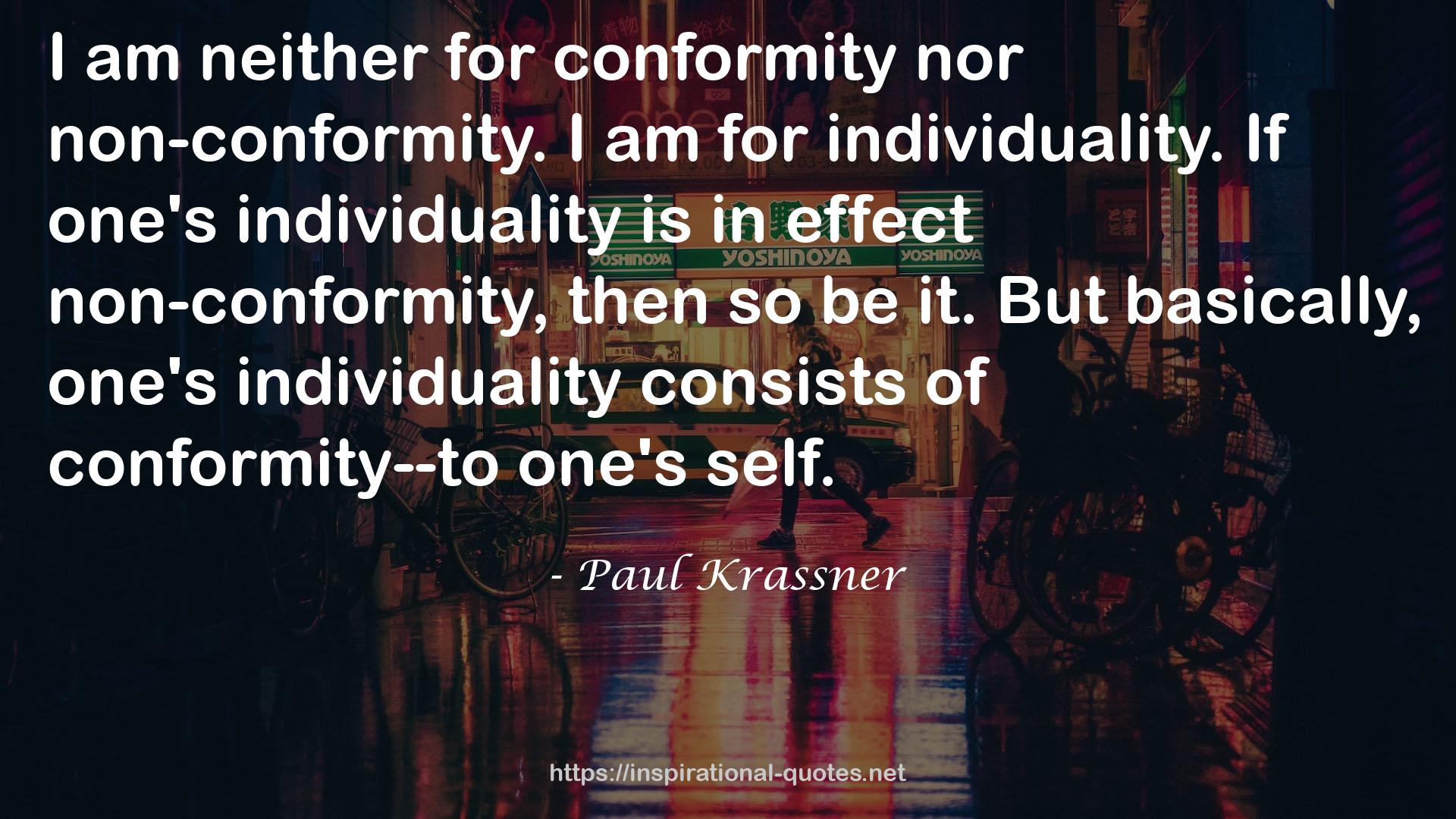 one's individuality  QUOTES