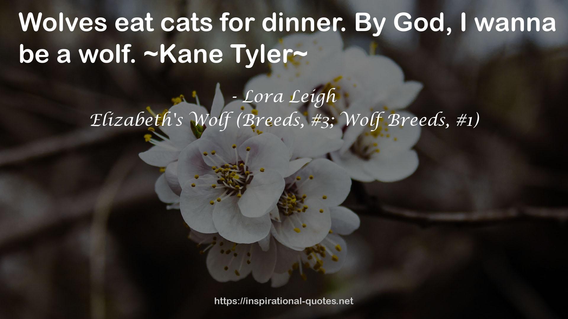 Elizabeth's Wolf (Breeds, #3; Wolf Breeds, #1) QUOTES