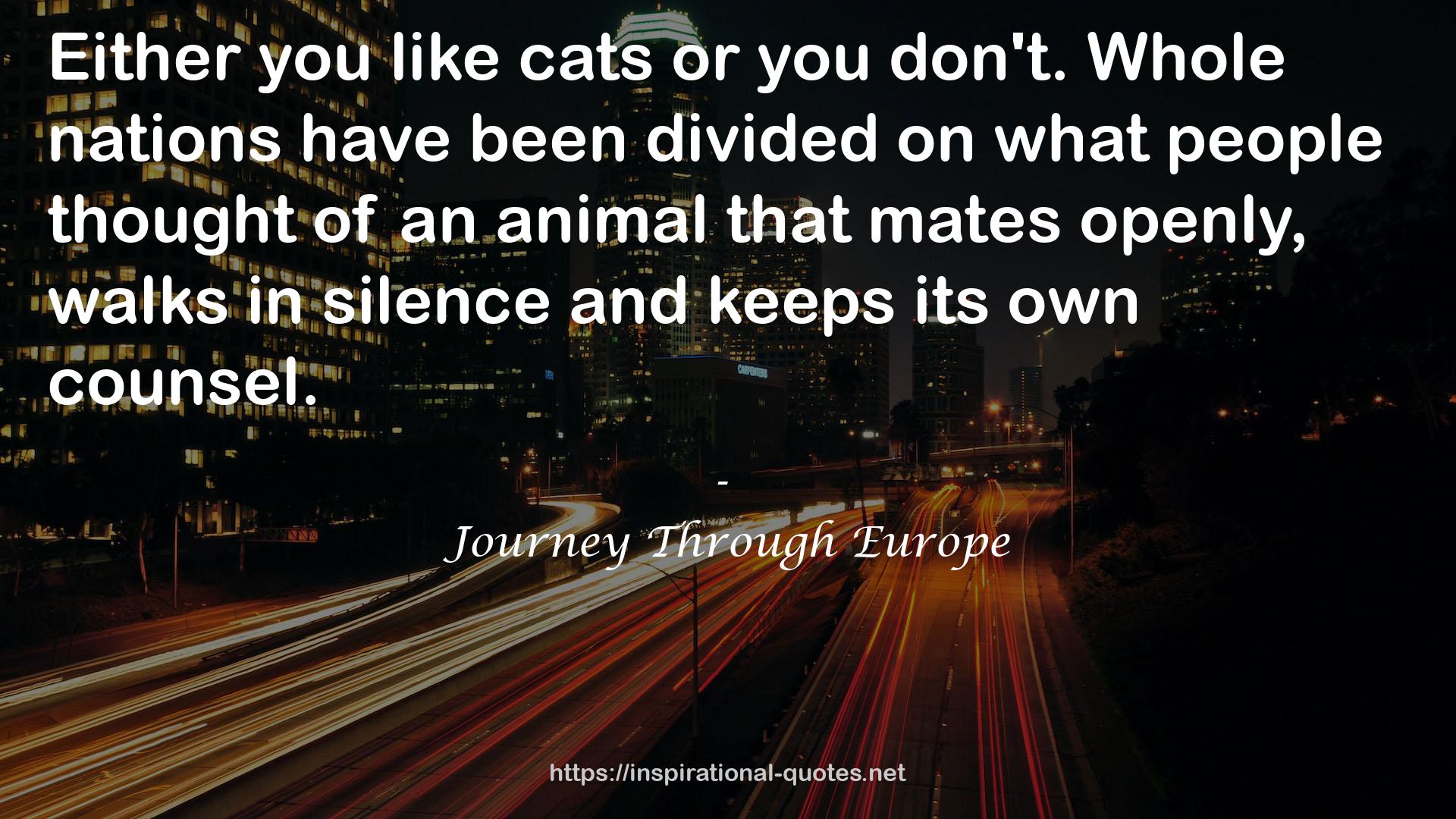 Journey Through Europe QUOTES