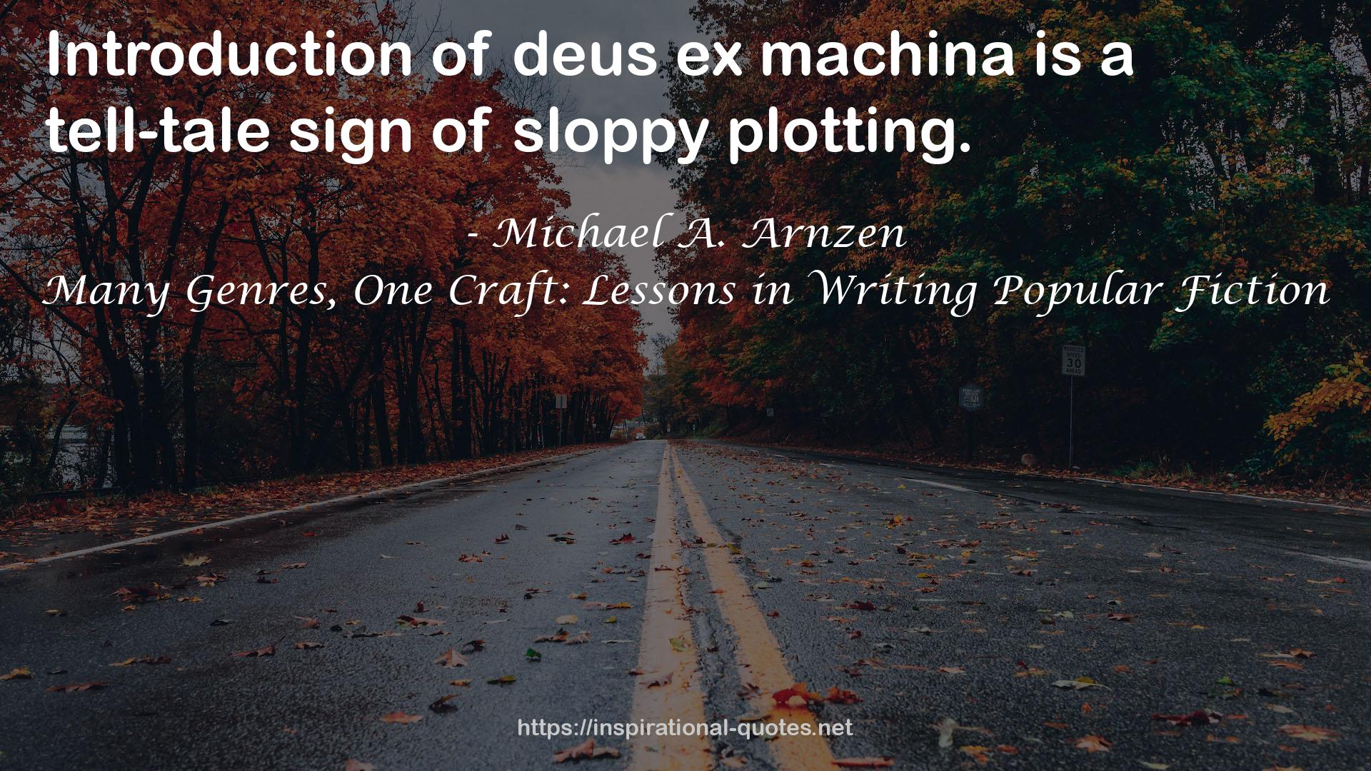 Many Genres, One Craft: Lessons in Writing Popular Fiction QUOTES